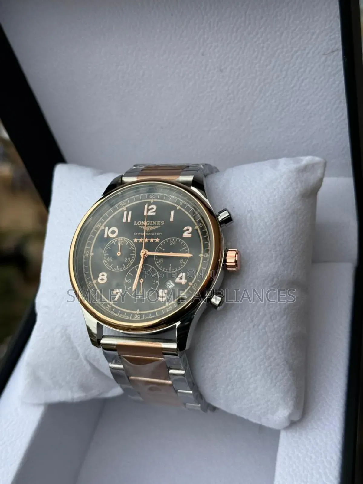 Longines Silver Brown Men's Watch