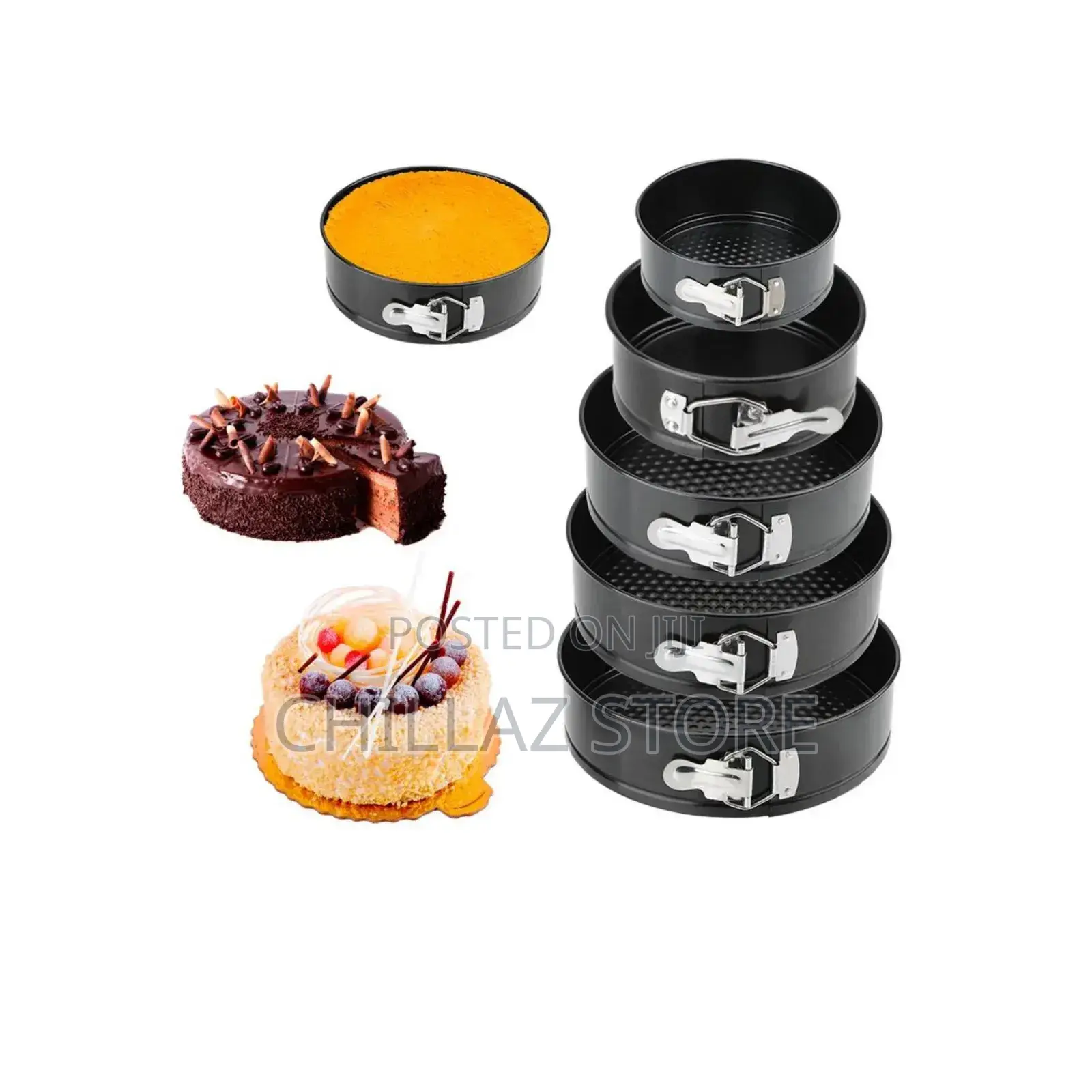 6 PCS Spring Form Baking Pans.