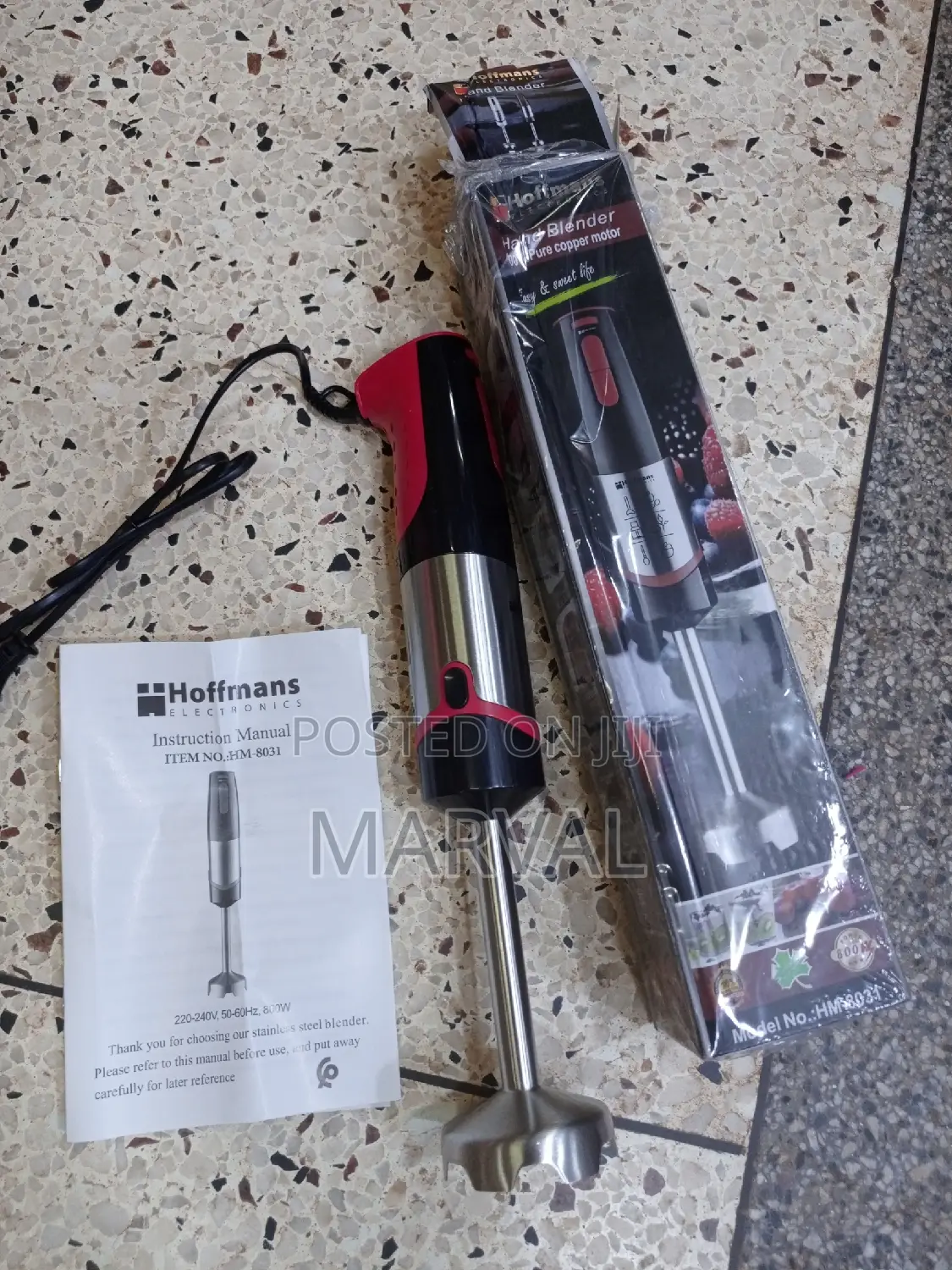 800W Stainless Steel Hoffman Hand Blender