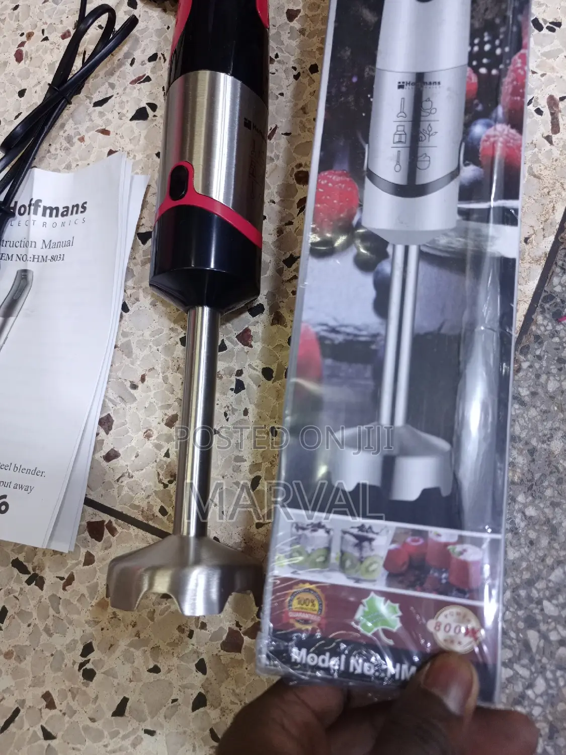 800W Stainless Steel Hoffman Hand Blender