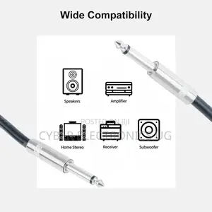 10m Professional Jack 6.5mm to Jack 6.5mm Stereo Audio Cable