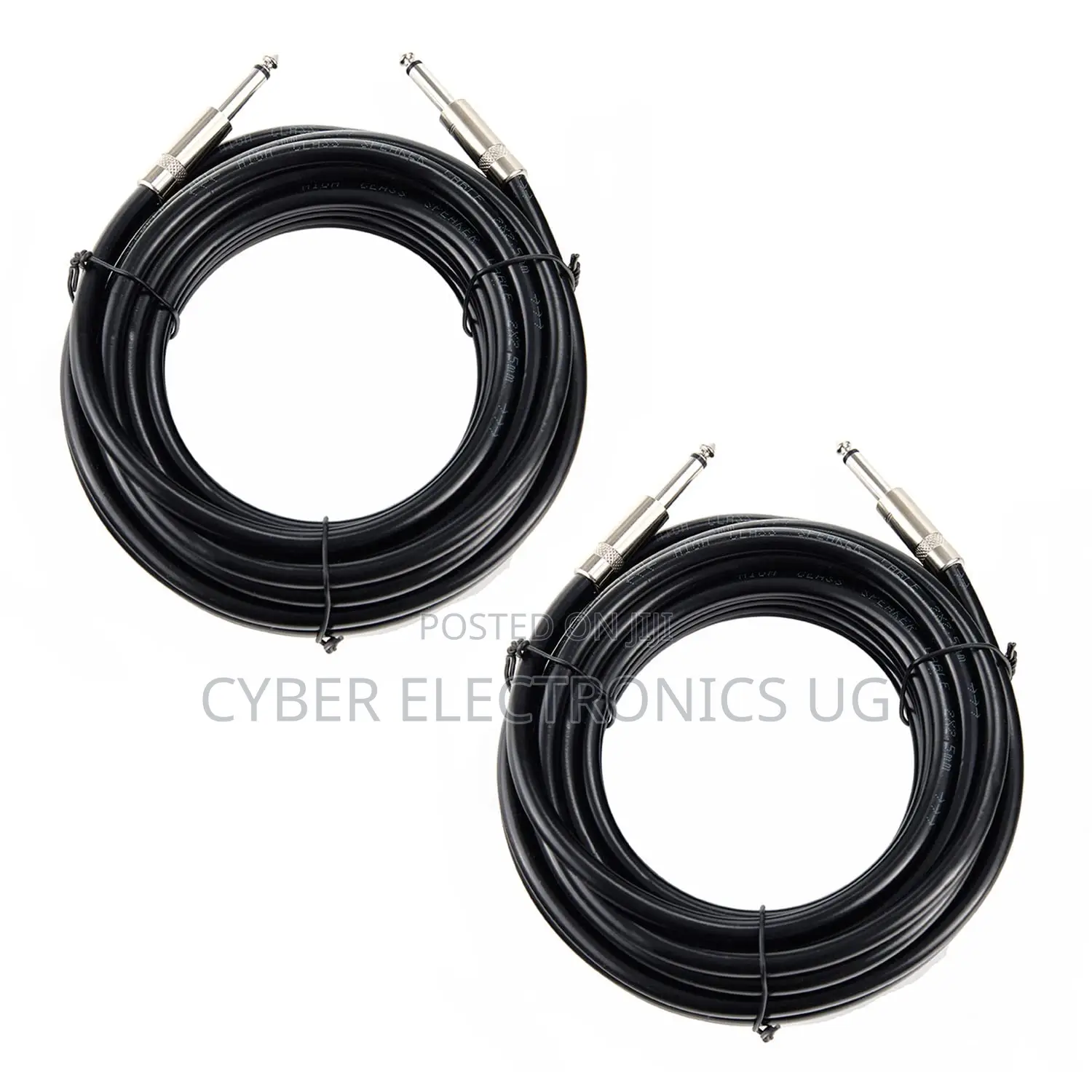 10m Professional Jack 6.5mm to Jack 6.5mm Stereo Audio Cable