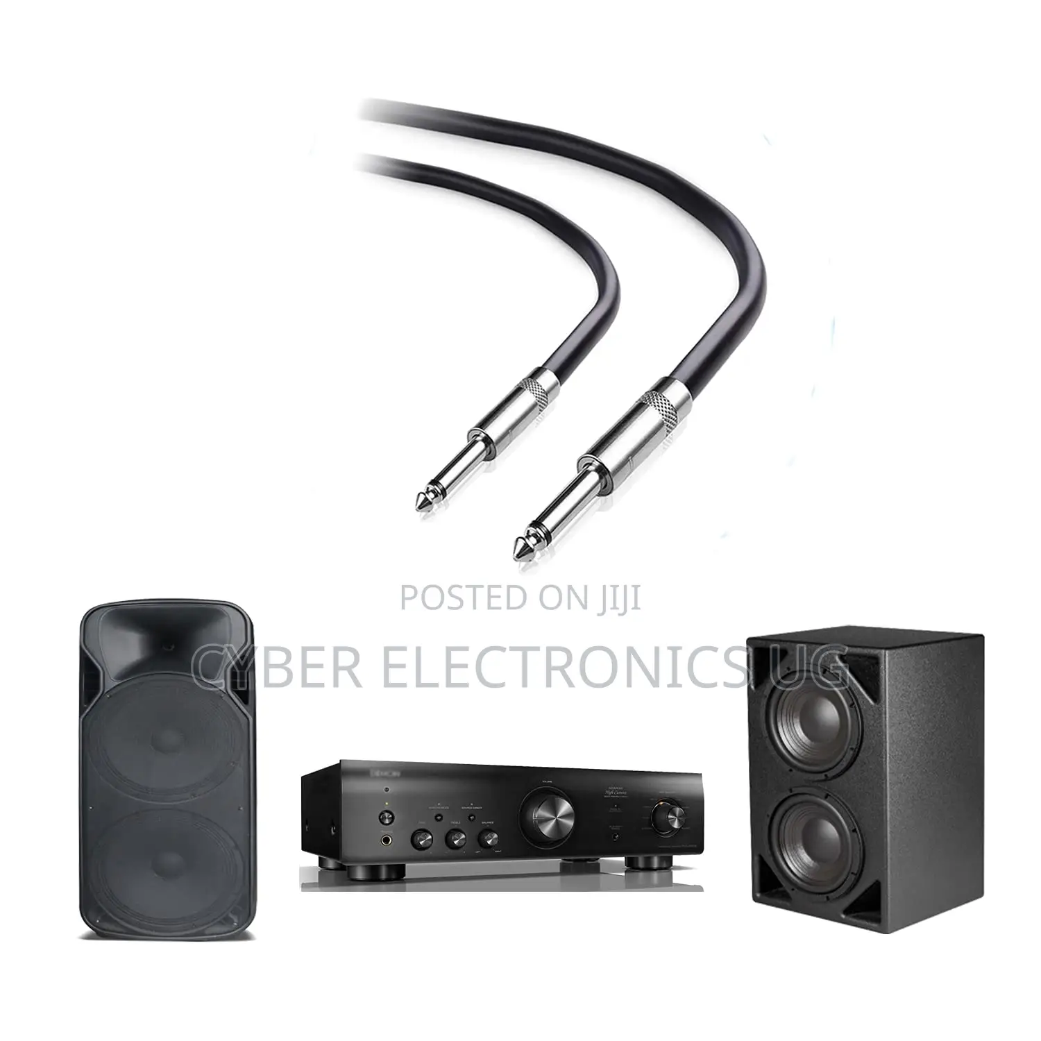 5m Professional Jack 6.5mm to Jack 6.5mm Stereo Audio Cable