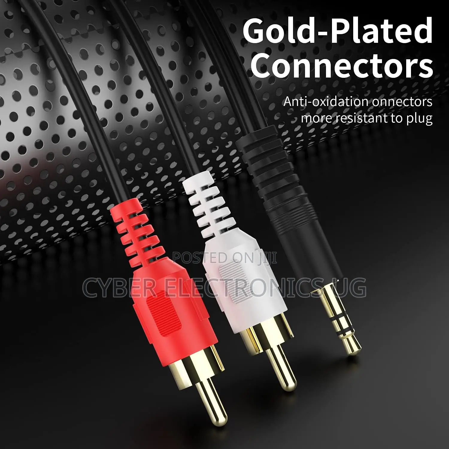 10m 3.5mm Aux to 2 Male RCA Cable Stereo Audio Cable