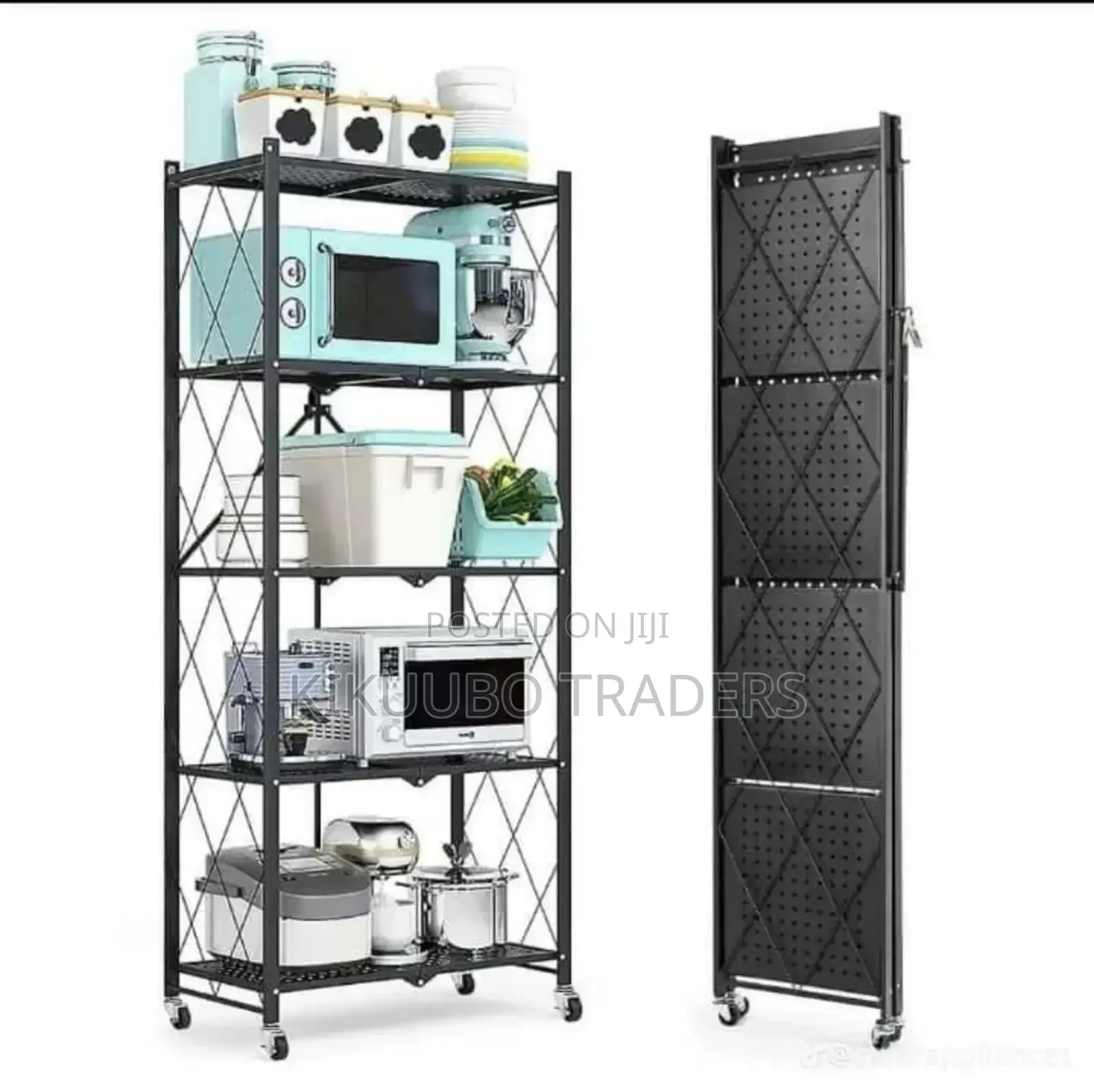 Multi-Layer Foldable Kitchen Rack