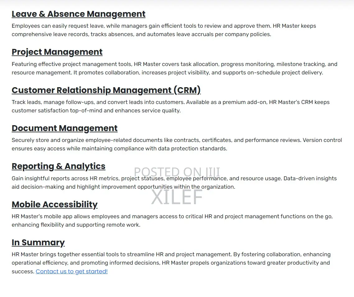 Human Resource Management (HRM) System