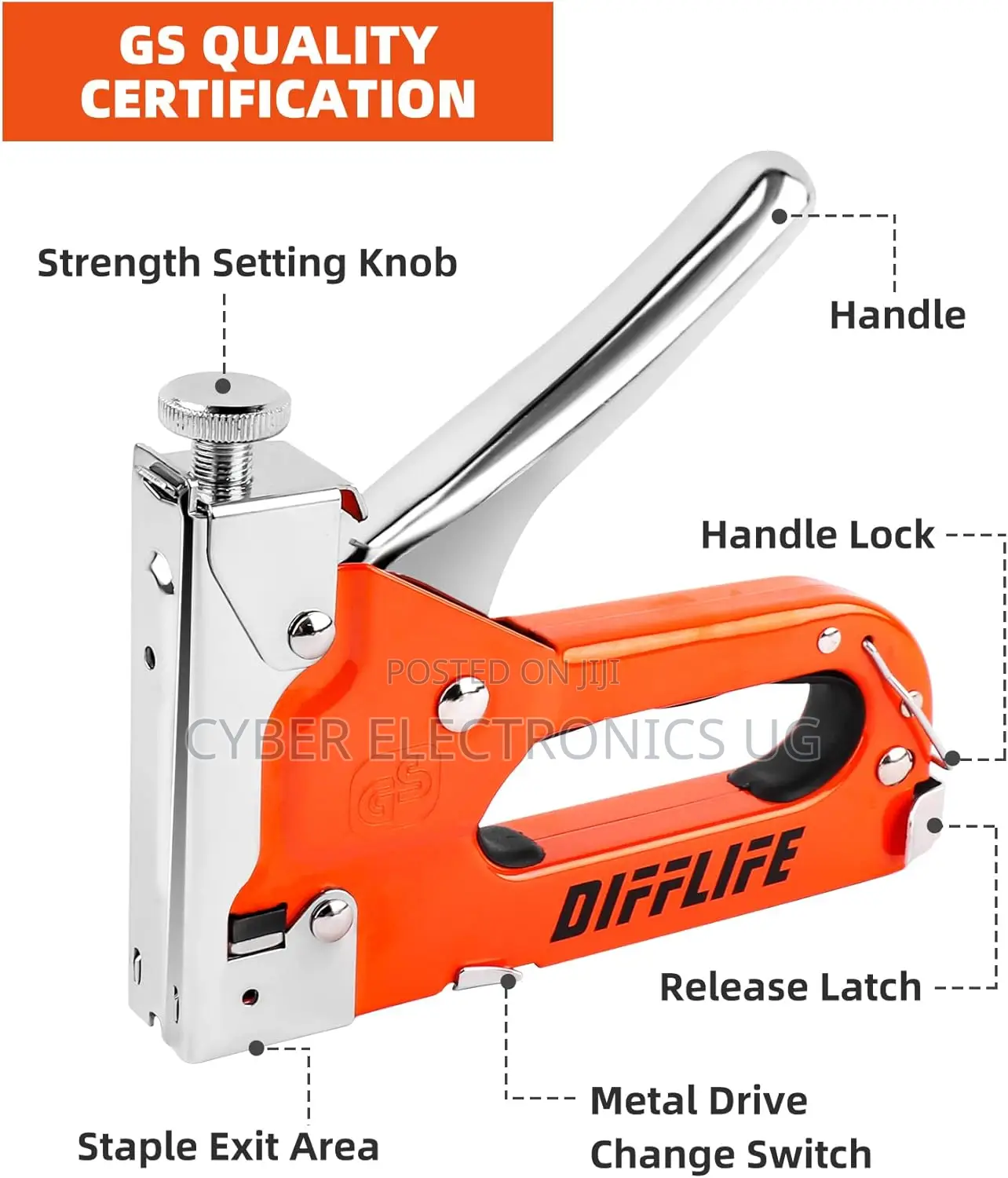 Heavy Duty Staple Gun Manual Brad Nailer