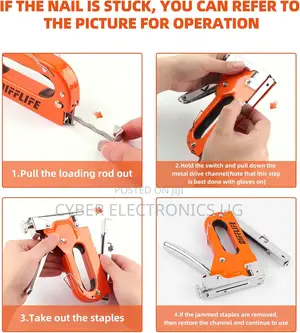 Heavy Duty Staple Gun Manual Brad Nailer