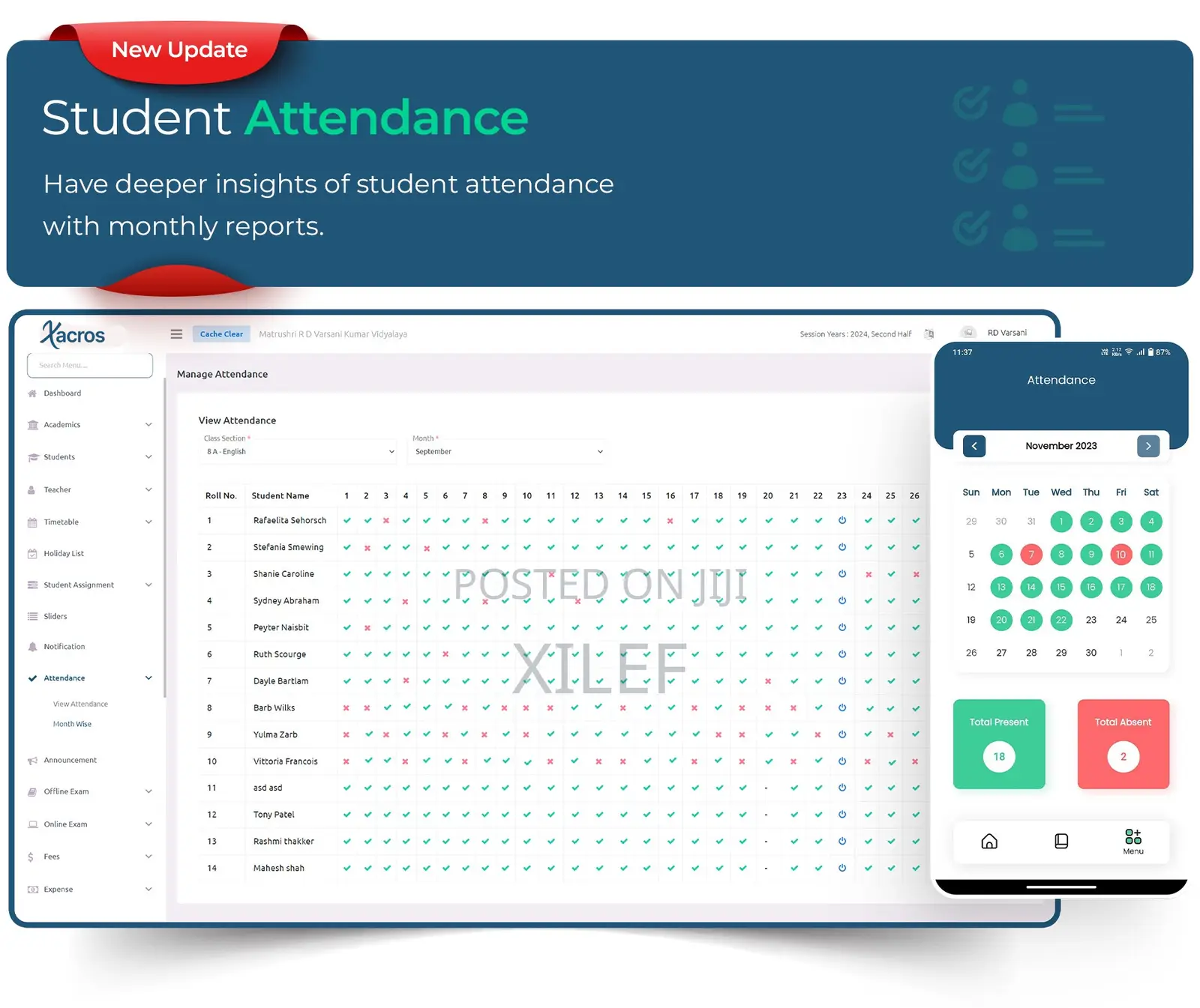 All-in-One School Management Solution (Xacros)