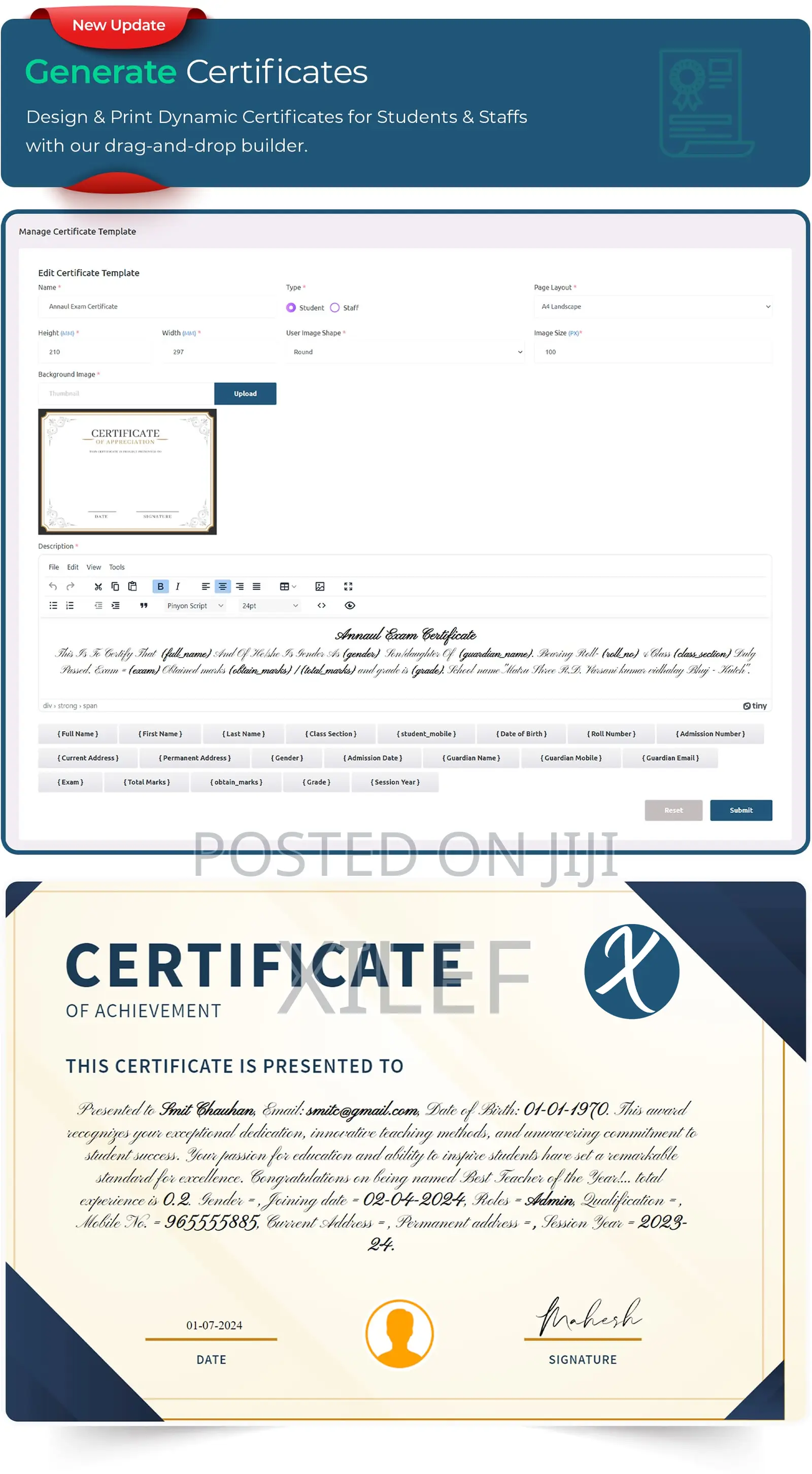All-in-One School Management Solution (Xacros)