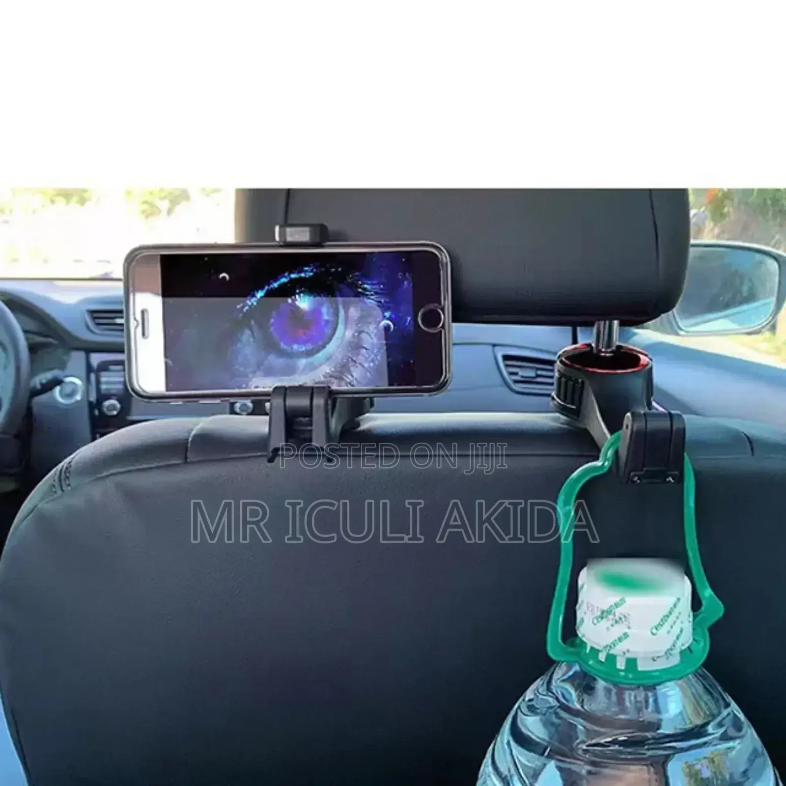 Car Back Seat Headrest Hunger Hook Oganiser WTH Phone Holder