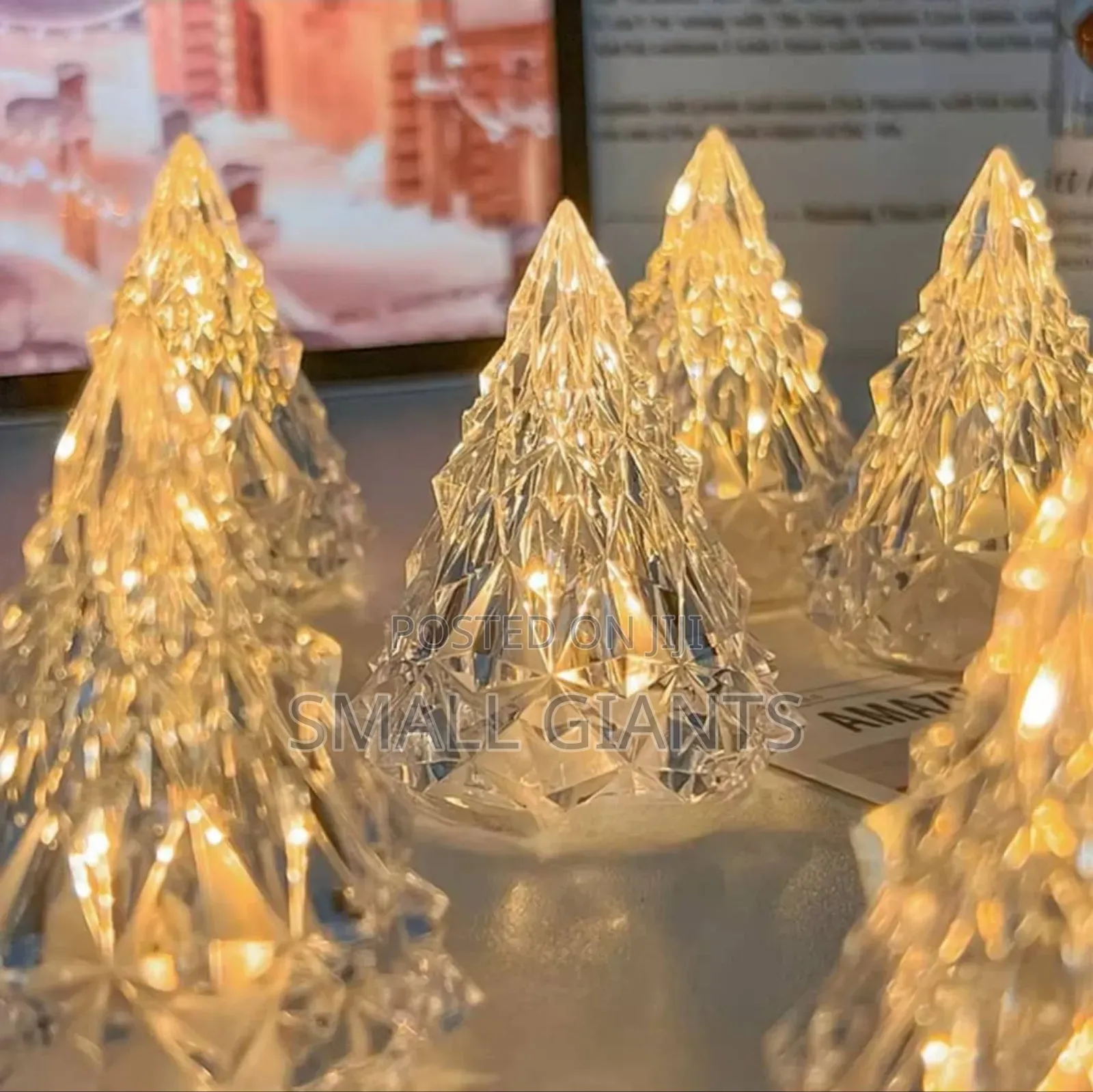12pcs Christmas Decoration Iceberg Night Light Candles
