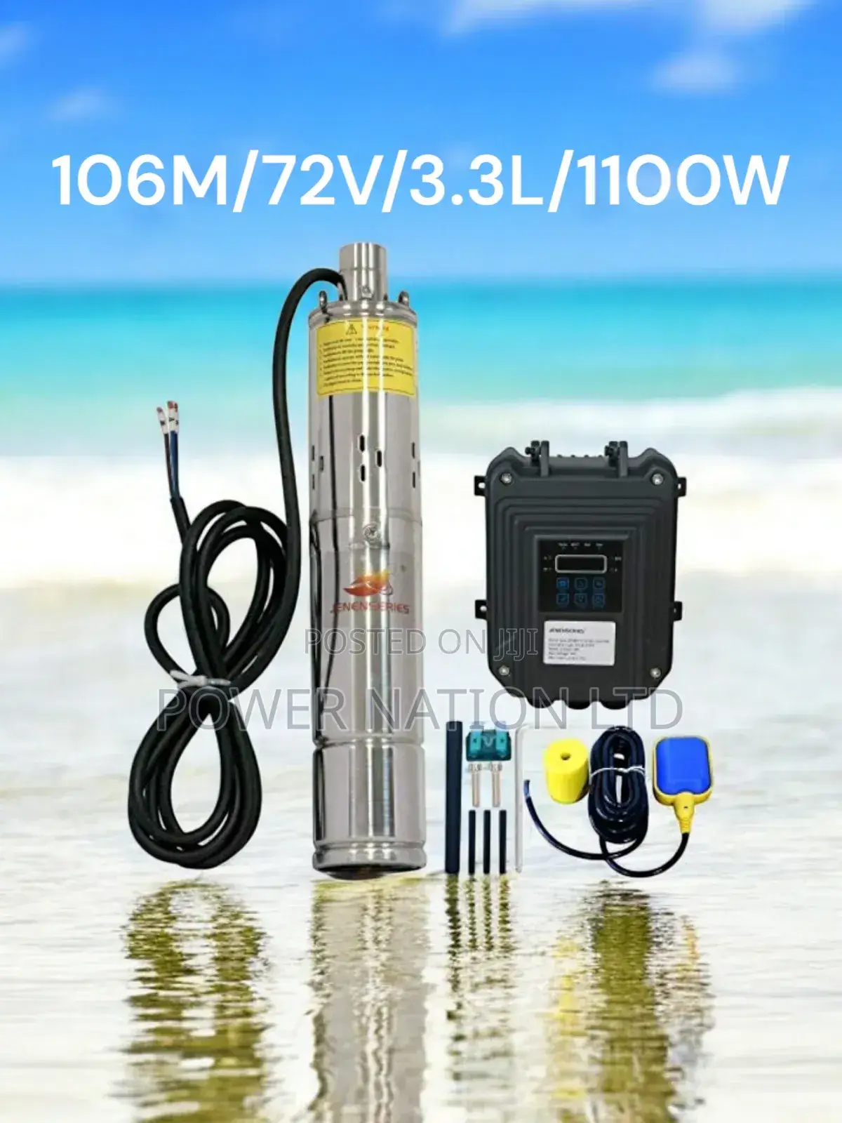 (106m/72v/3.3l Per Hour) 106m Submersible Solar Water Pump