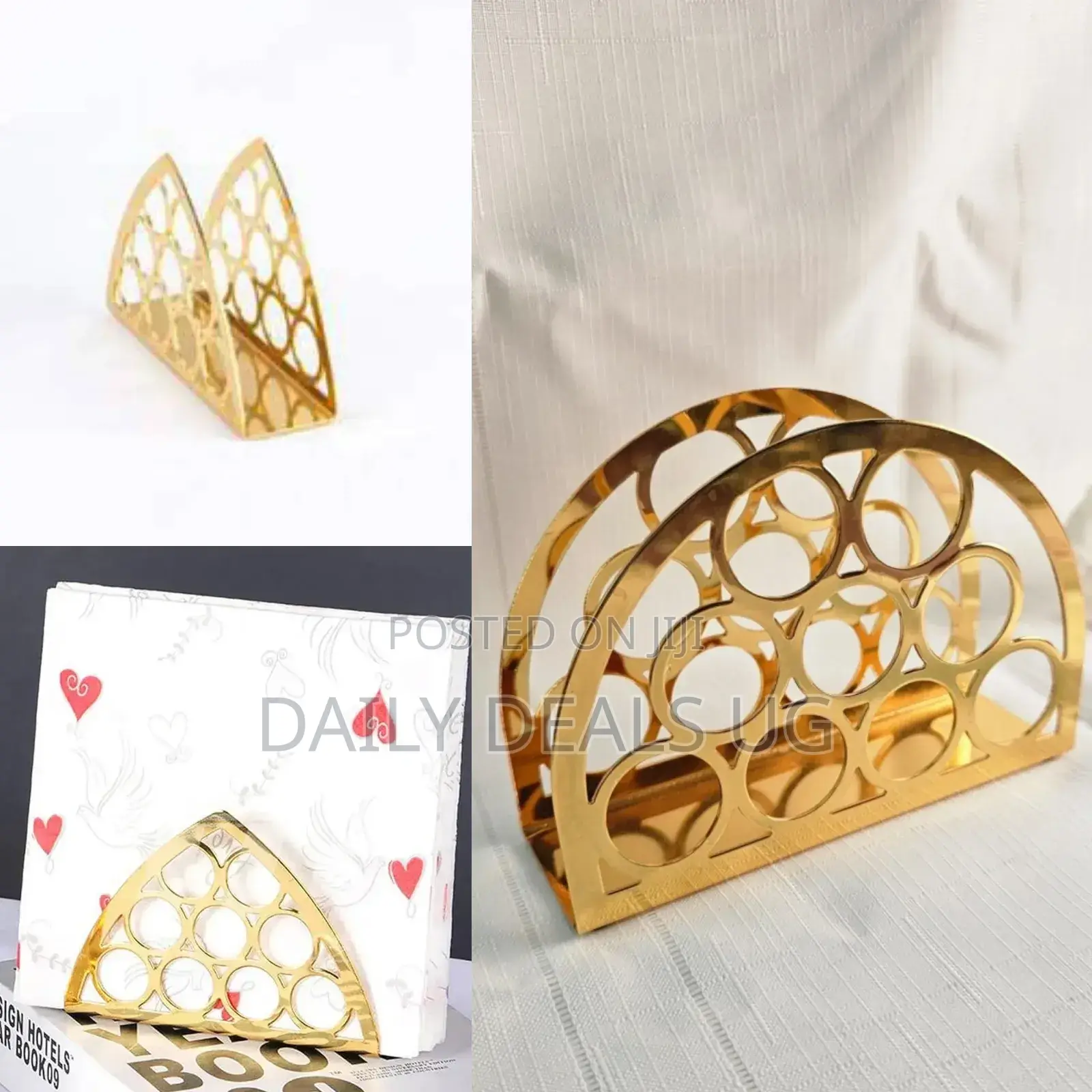 Metal Gold Tissue Holder