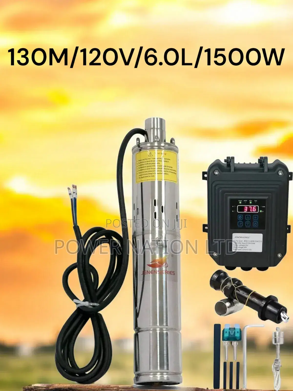 (130m/120v/6.0l Per Hour) 130m Submersible Solar Water Pump