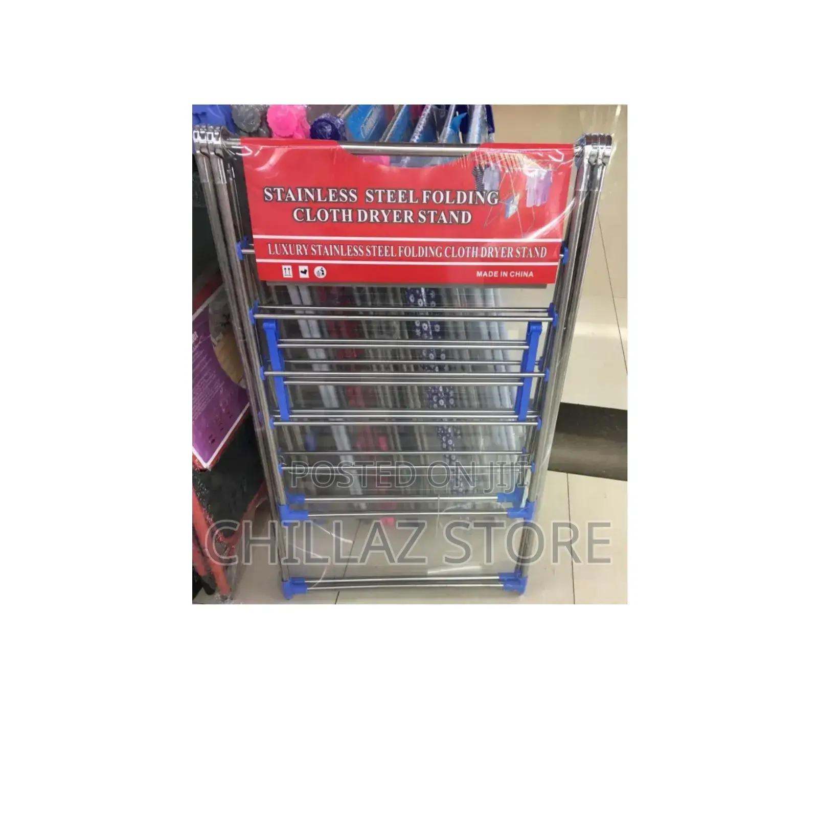 Stainless Steel Folding Clothes Drying Stand.