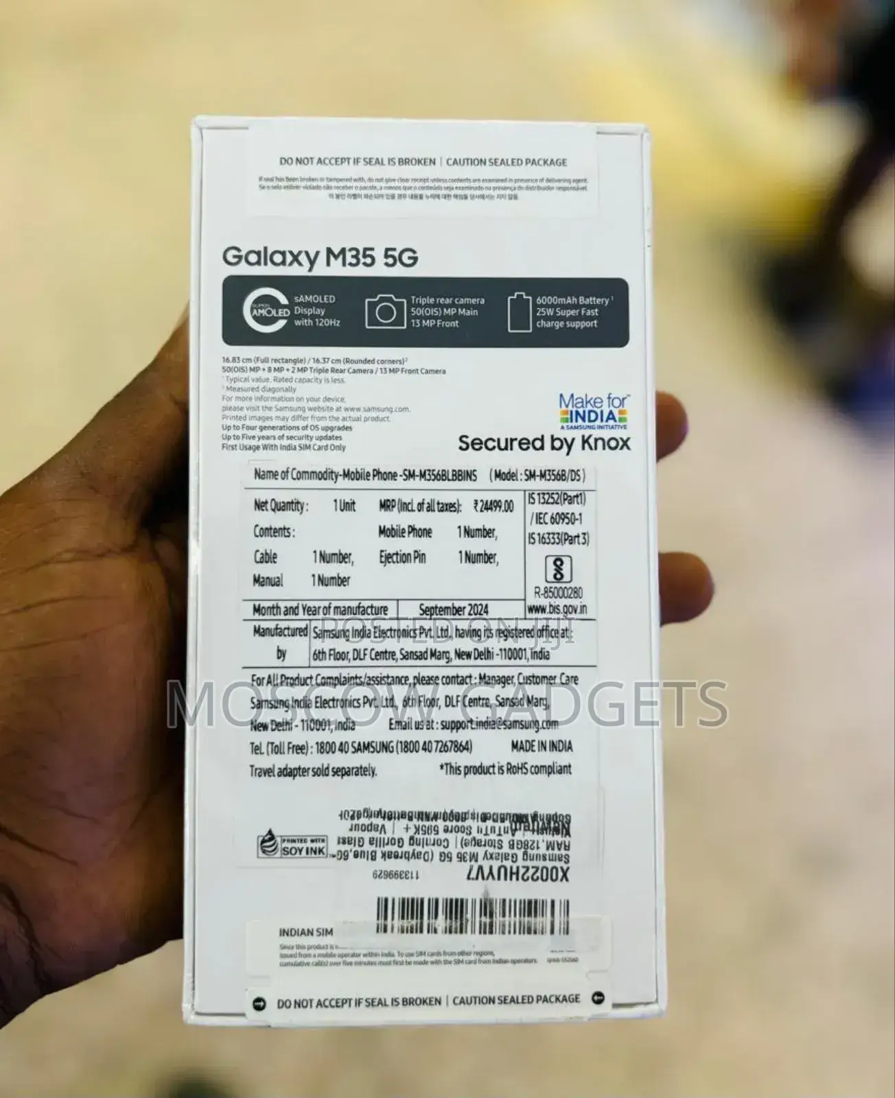 New Samsung Galaxy M35 128 GB Black