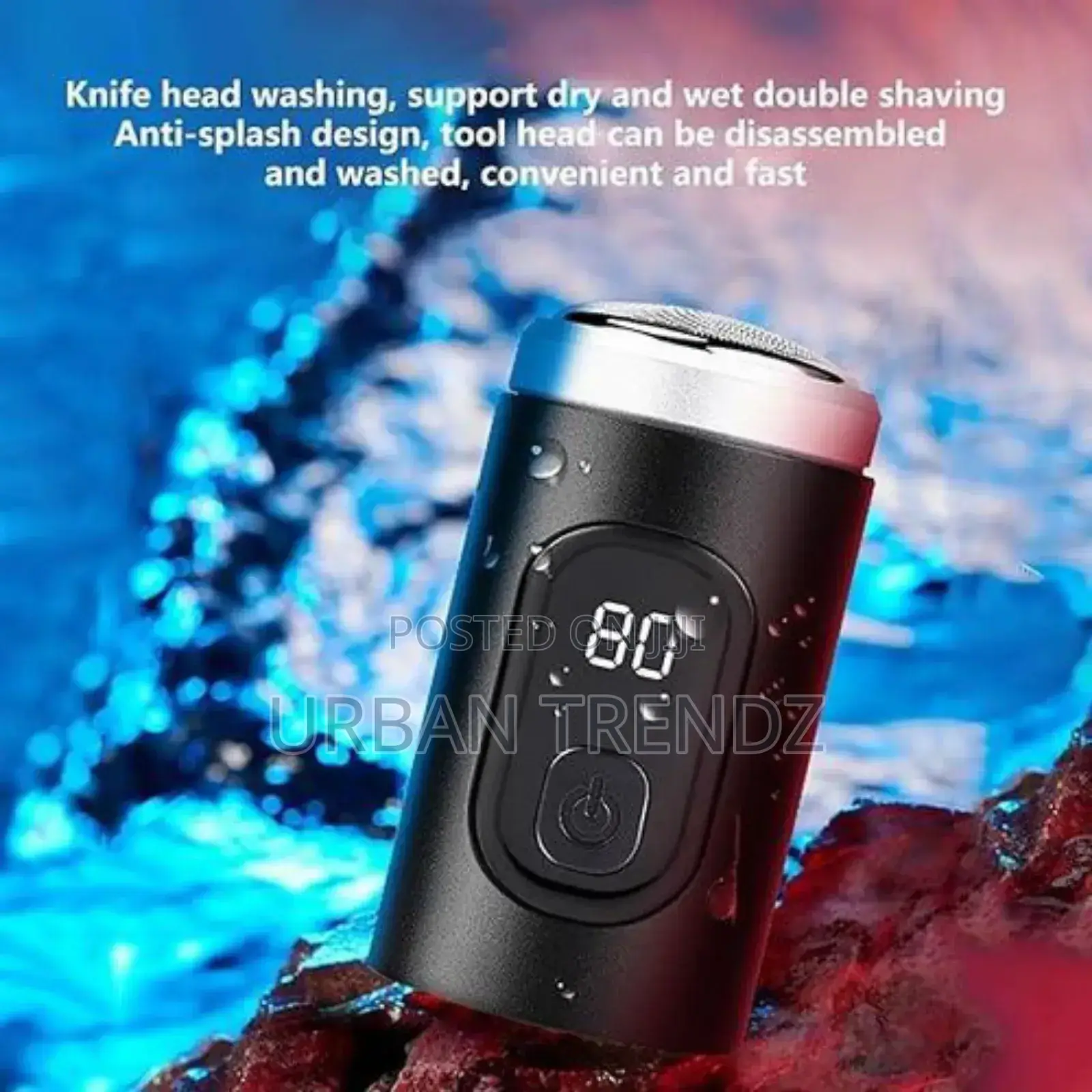Digital Portable Electric Shaver Mens Hair Clippers Shavers
