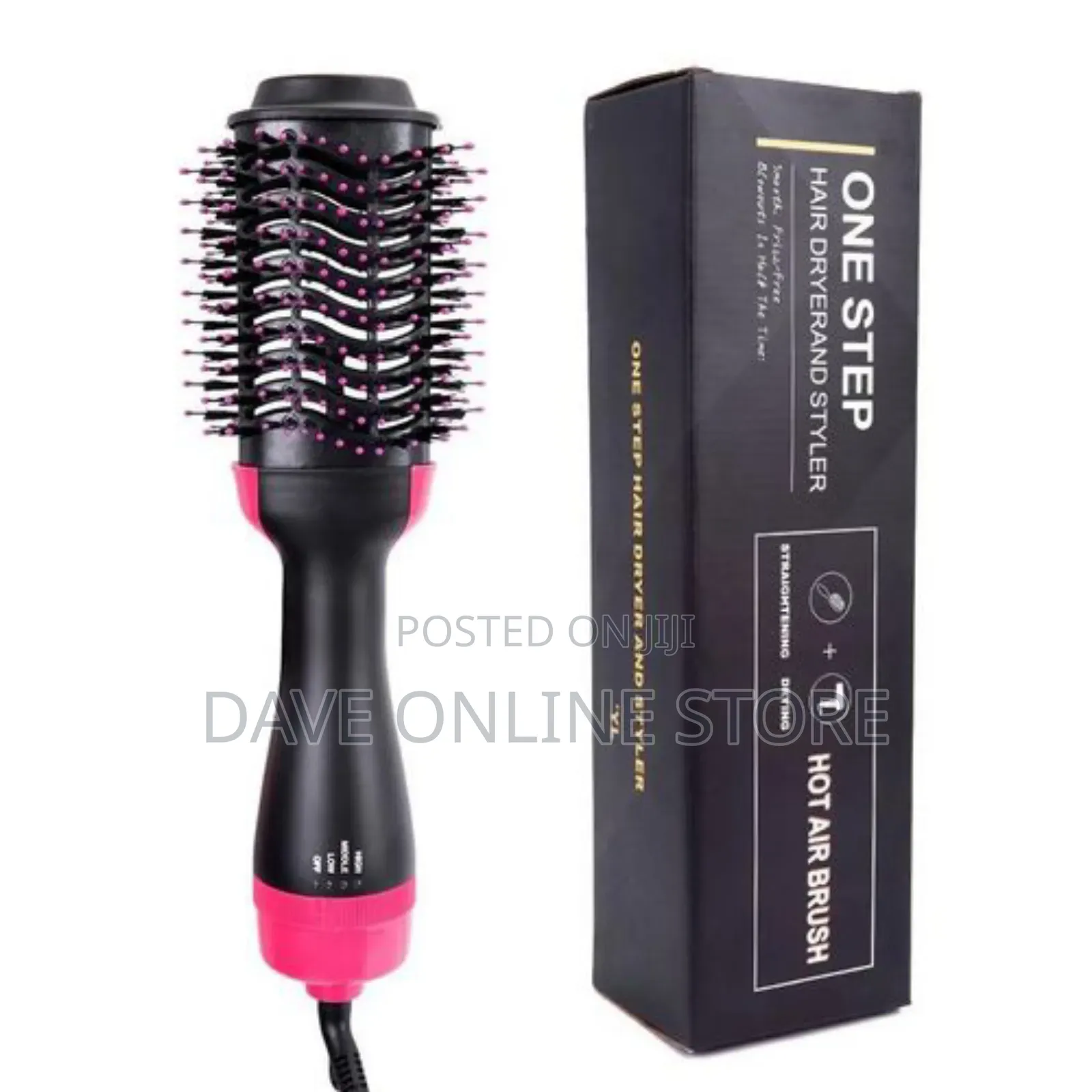 Hot Air Brush Salon Hair Dryer Straightener Curler