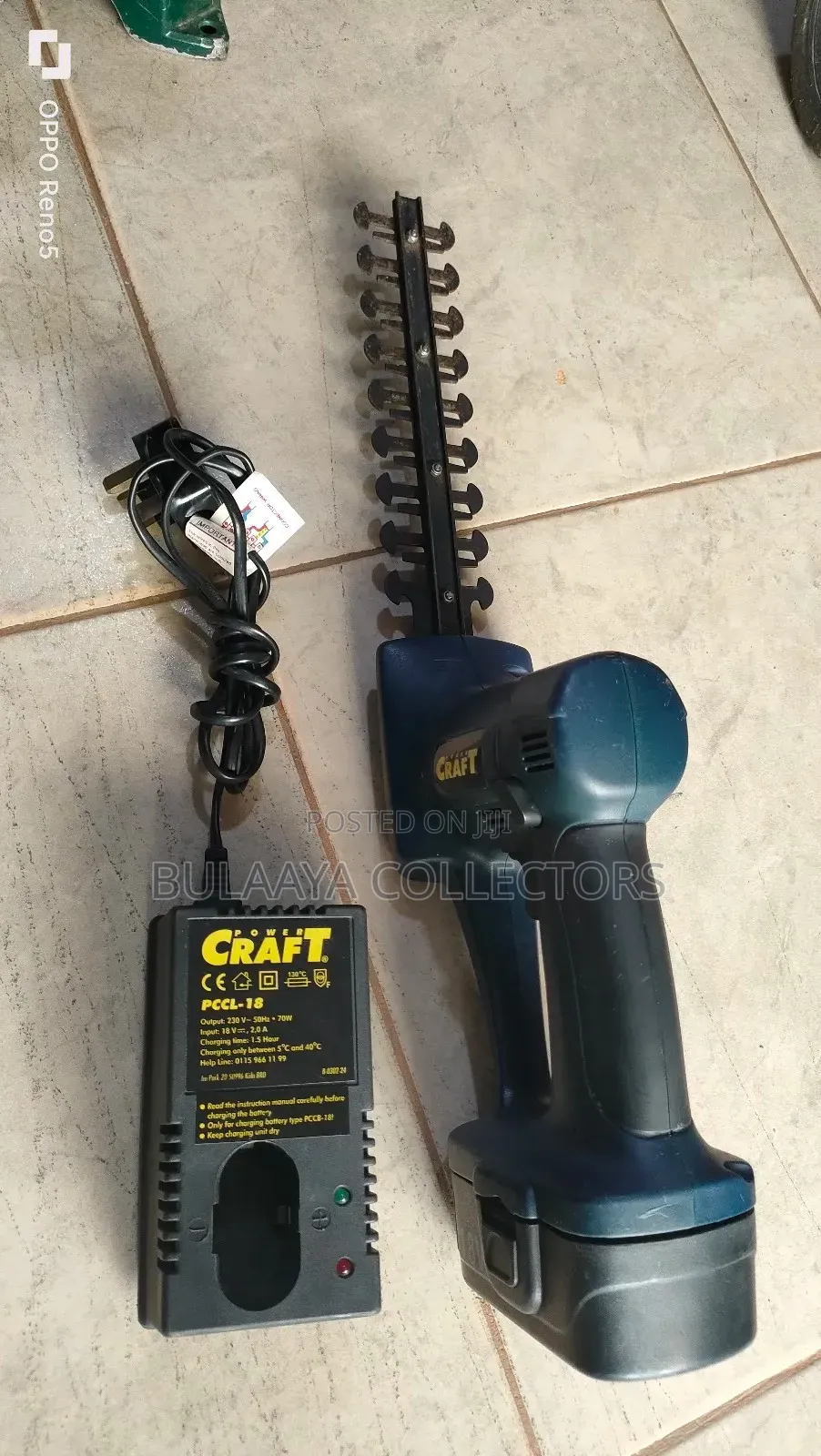 UK Power Craft Rechargeable Hedge Trimmer Needs New Battery