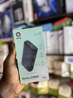 Green Lion Rome 20000mah Fast Charging Powerbank - Black