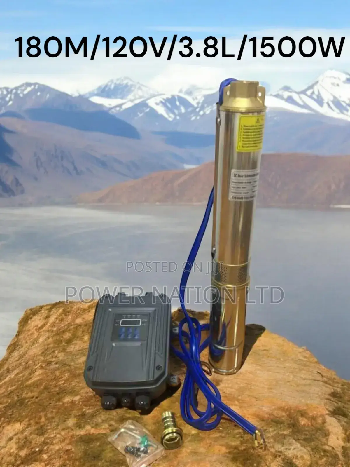 180m Heavy Duty Submersible Solar Water Pump (180m/120v/3.8l