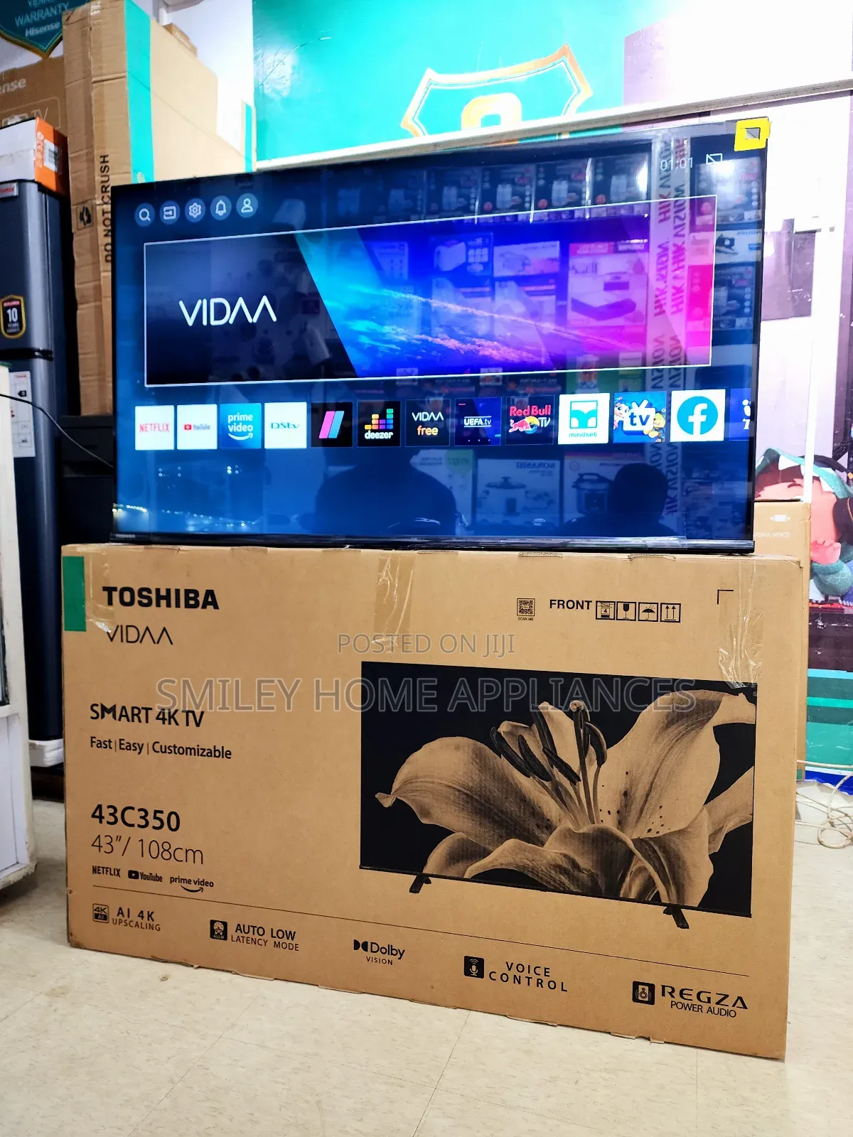43inches 2160p Toshiba Vidaa Smart Tv