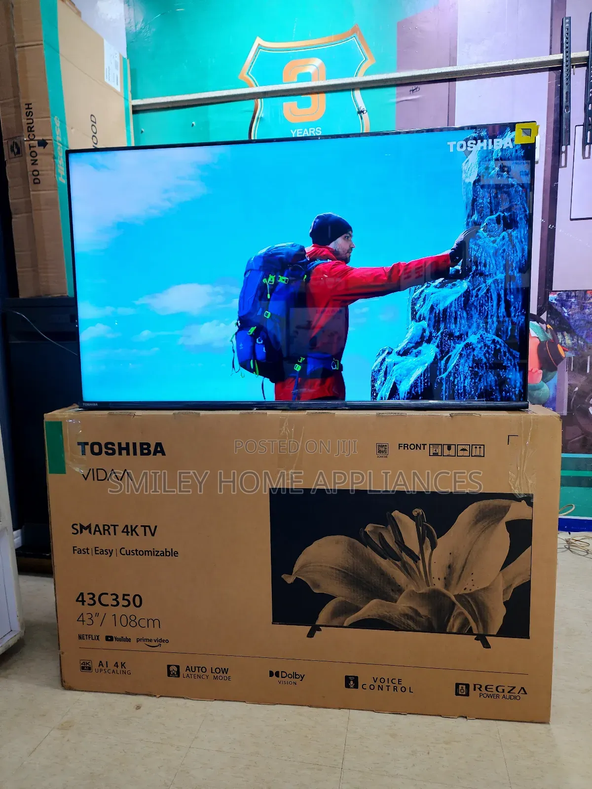 43inches 2160p Toshiba Vidaa Smart Tv