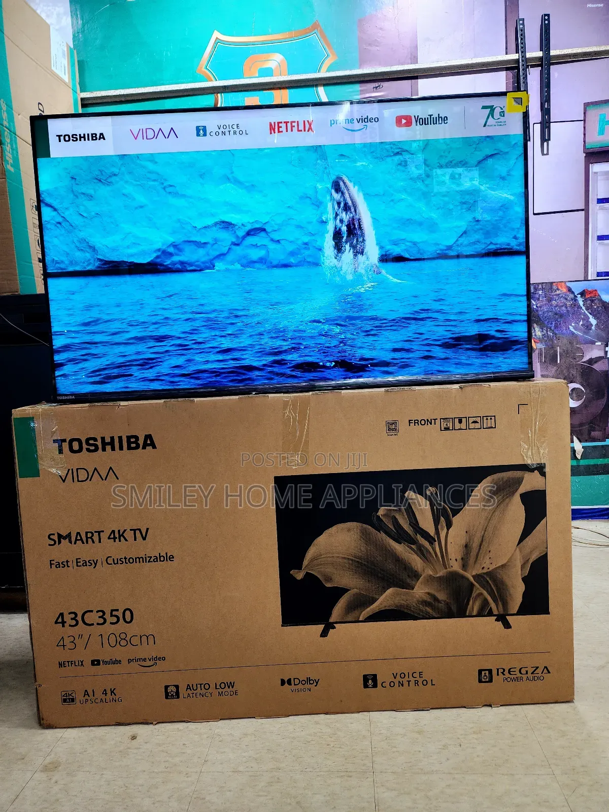 43inches 2160p Toshiba Vidaa Smart Tv
