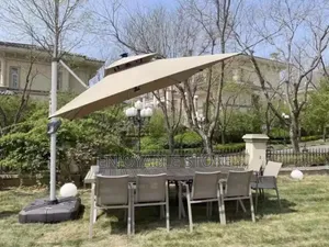 Large Garden Cantilever Umbrella Square