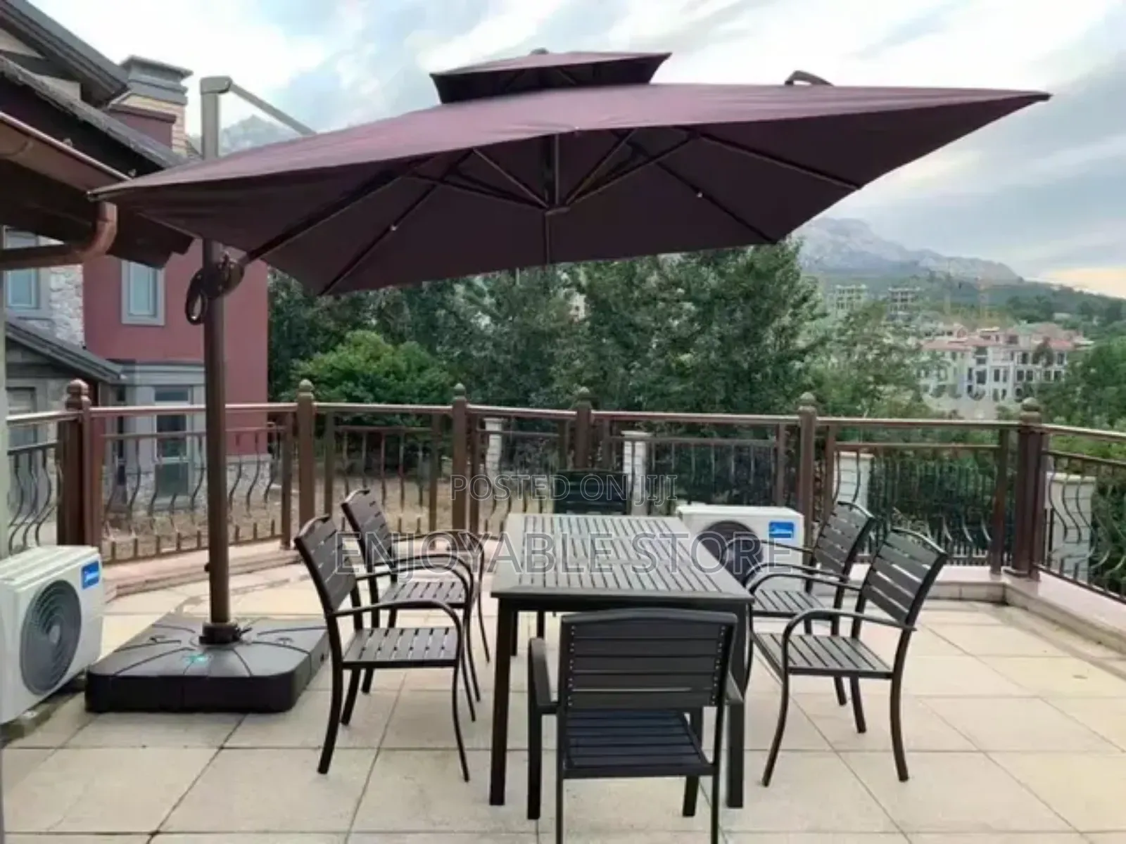 Xtra Large Patio Garden Business Umbrella Square