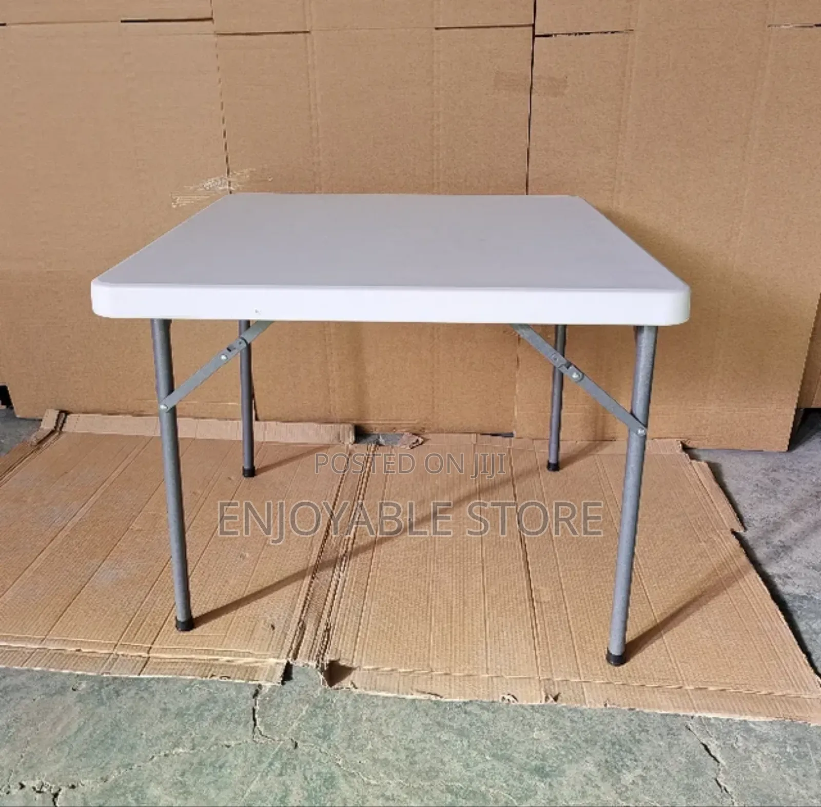 Plastic Square Table 4 Seater(Foldable)