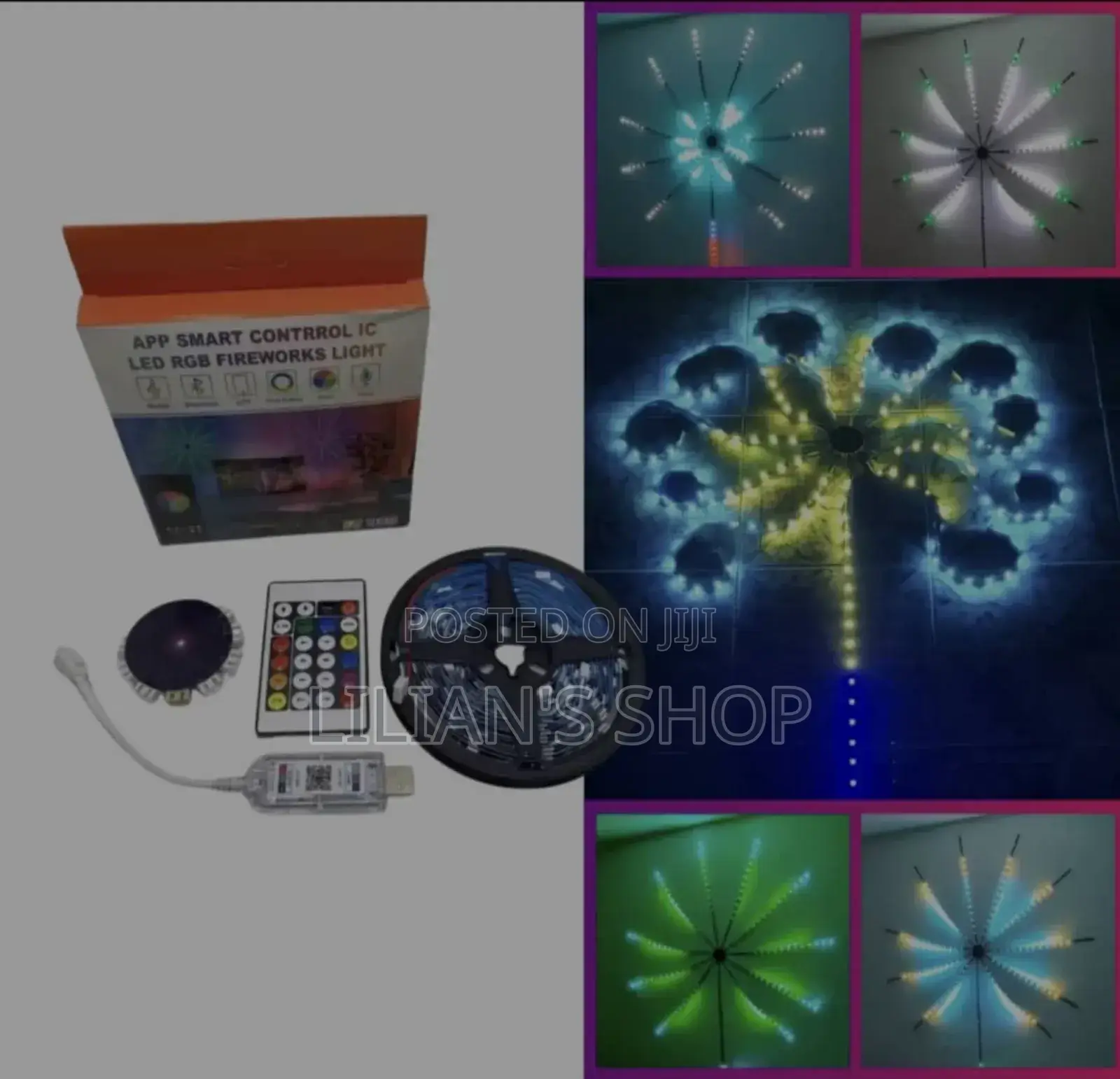 App Smart Control Fireworks LED Strip Light