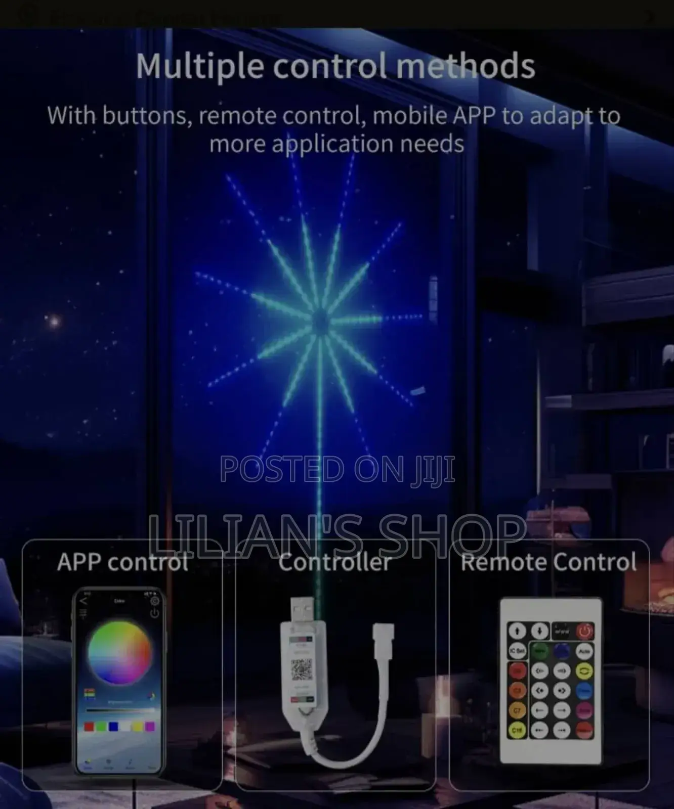 App Smart Control Fireworks LED Strip Light