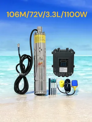 (106m/72v/3.3l Per Hour) 106m Submersible Solar Water Pump