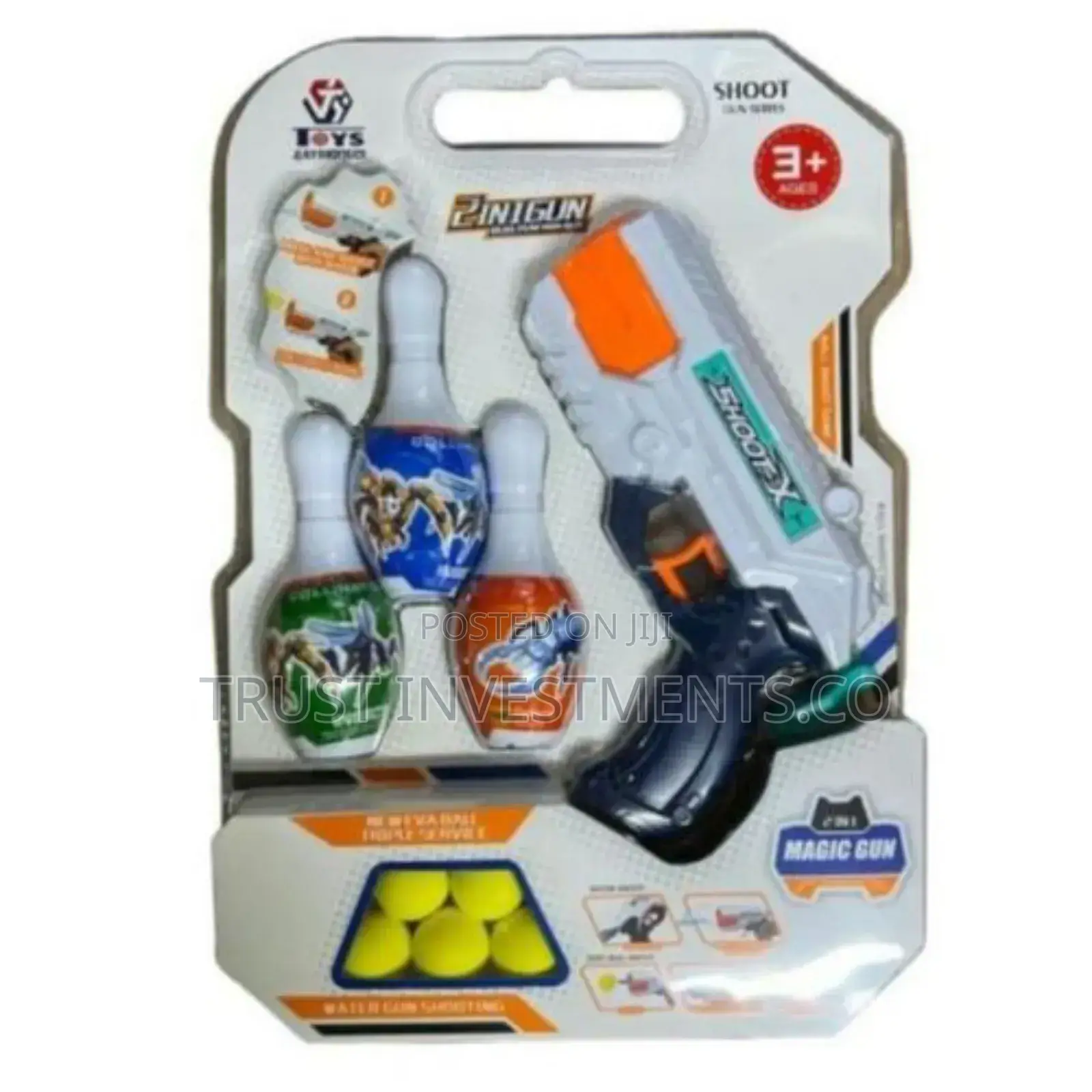 Toy Gun 2 in 1 With Soft Bullets Shoot Water Shoot -