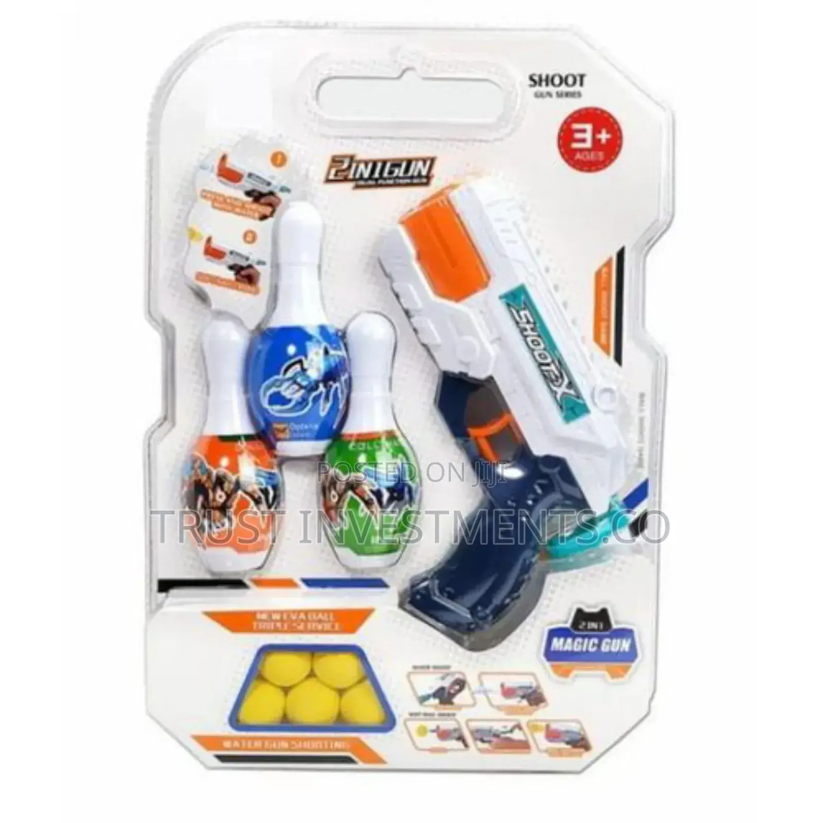 Toy Gun 2 in 1 With Soft Bullets Shoot Water Shoot -