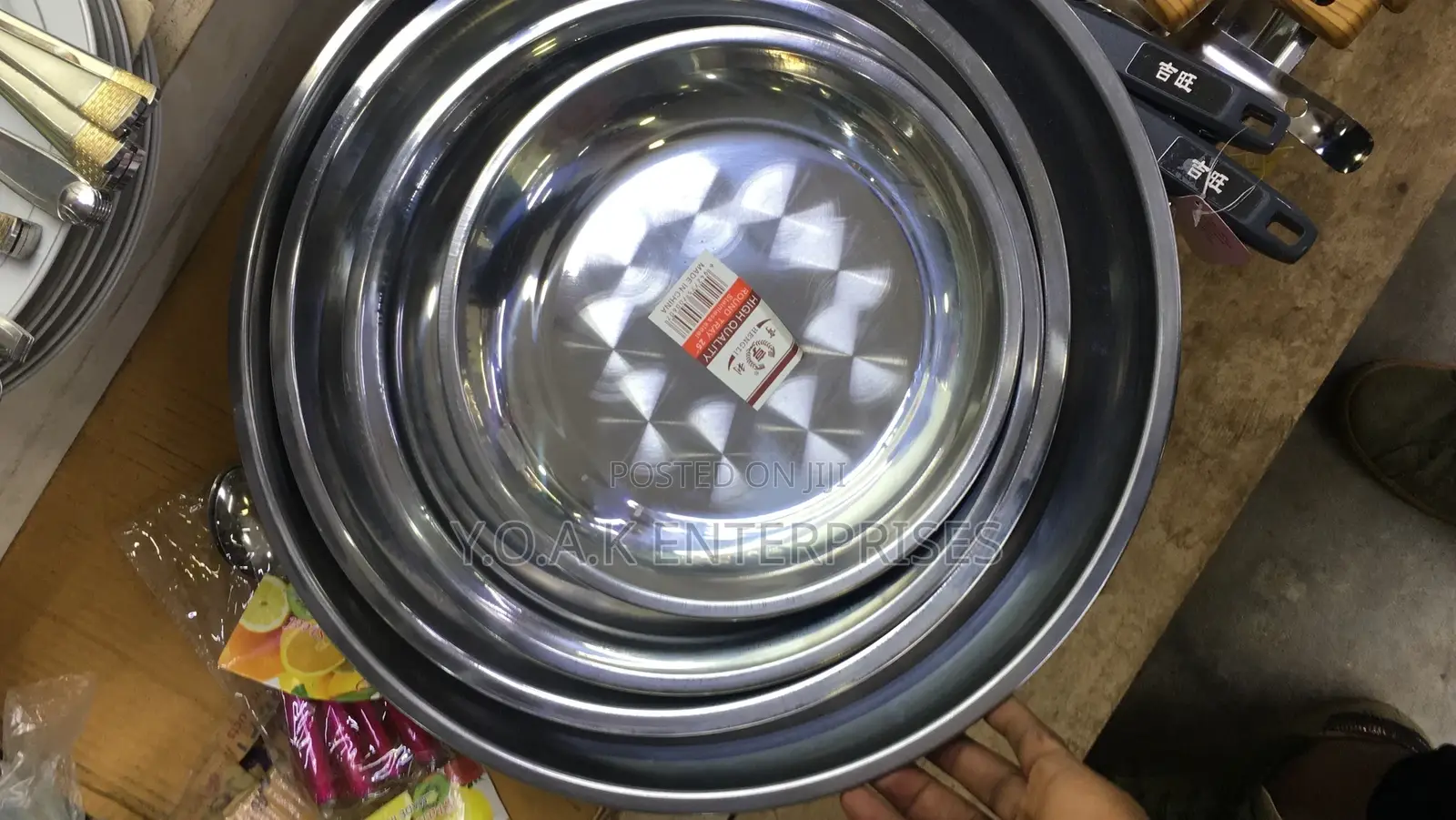 Round Tray Stainless Steel 30 Cm