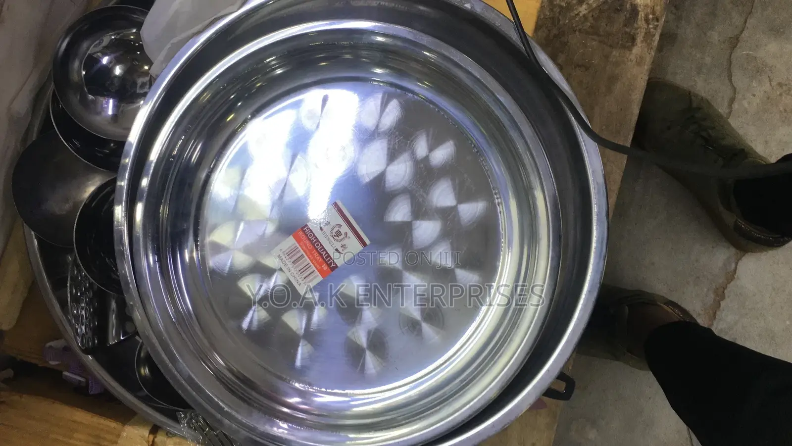 Round Tray Stainless Steel 30 Cm
