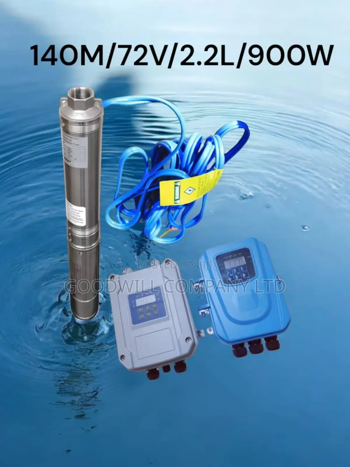 140m Heavy Duty Submersible Solar Water Pump (140m/72v/2.2l