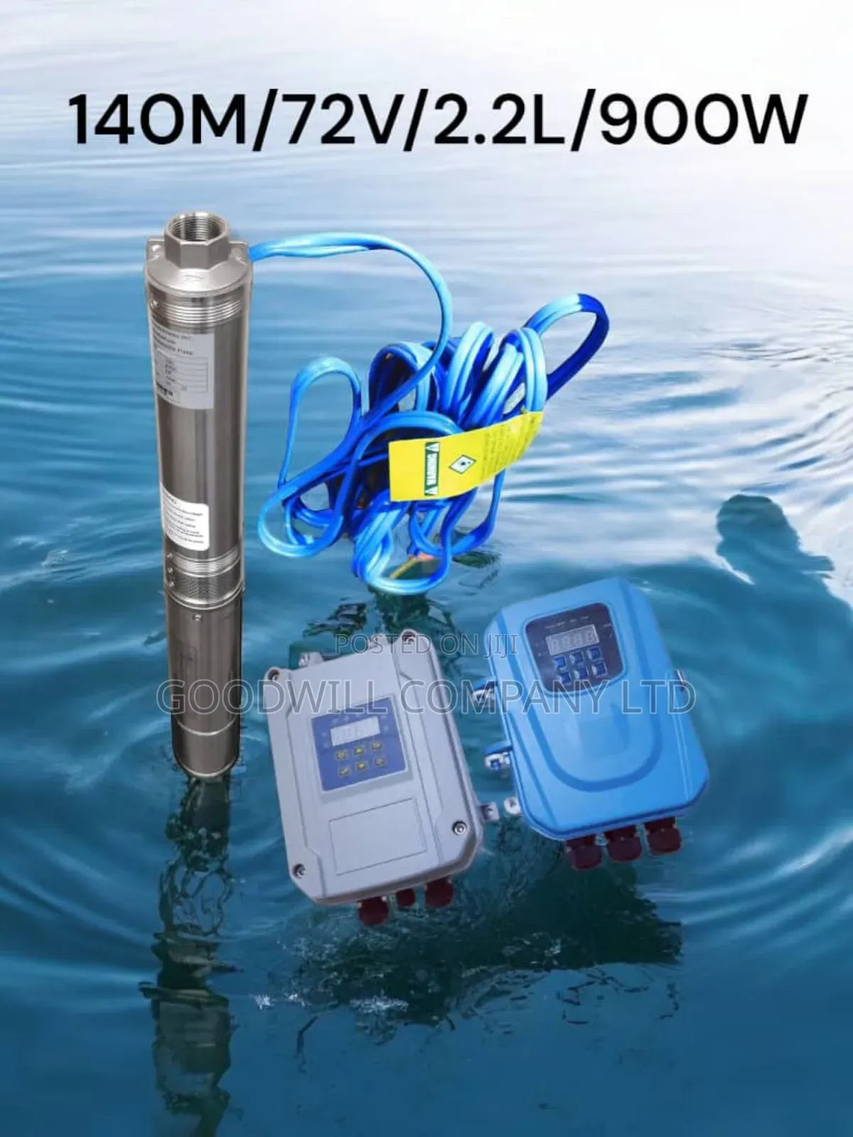 140m Heavy Duty Submersible Solar Water Pump (140m/72v/2.2l