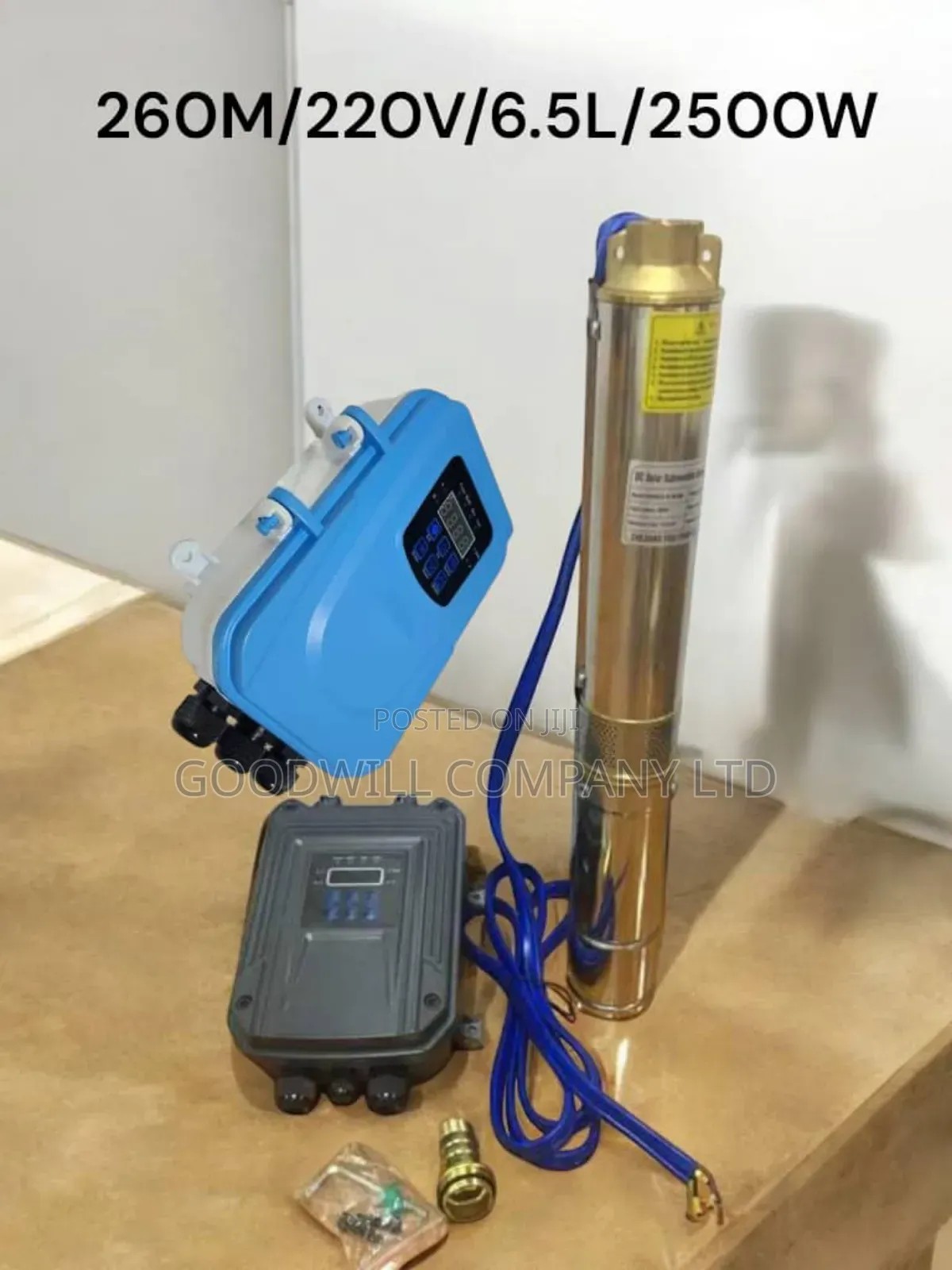 (260m/220v/6.5l Per Hour) 260m Submersible Solar Water Pump
