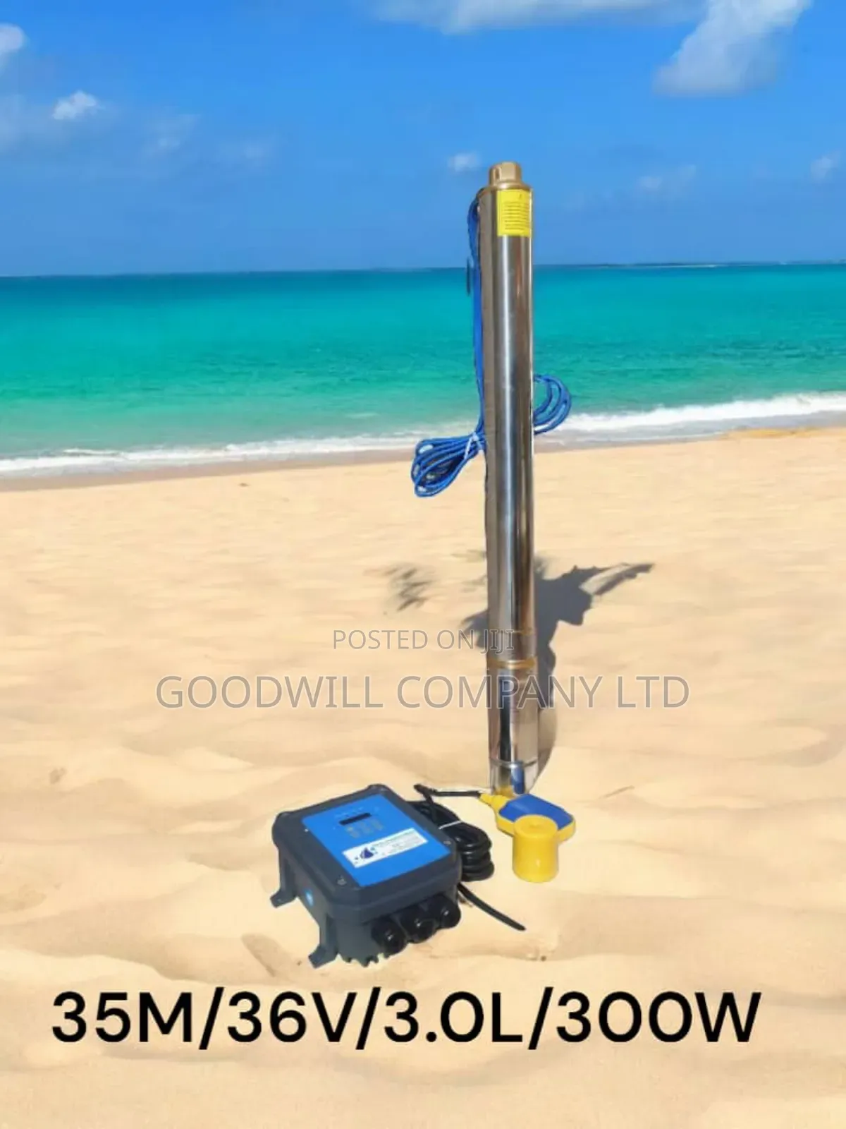 35m Heavy Duty Submersible Solar Water Pump (35m/36v/3.0l/Hr