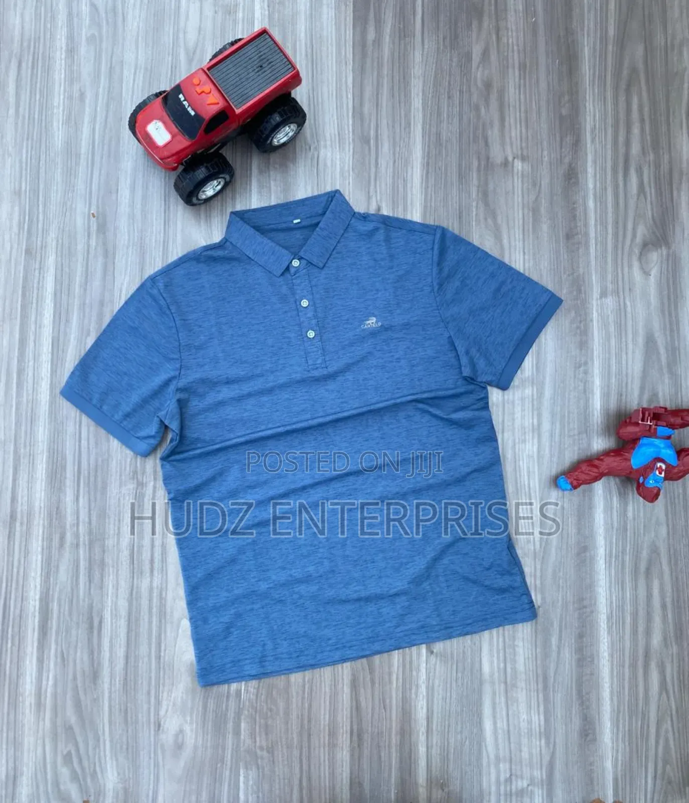 Dark Grey Collar T-Shirt