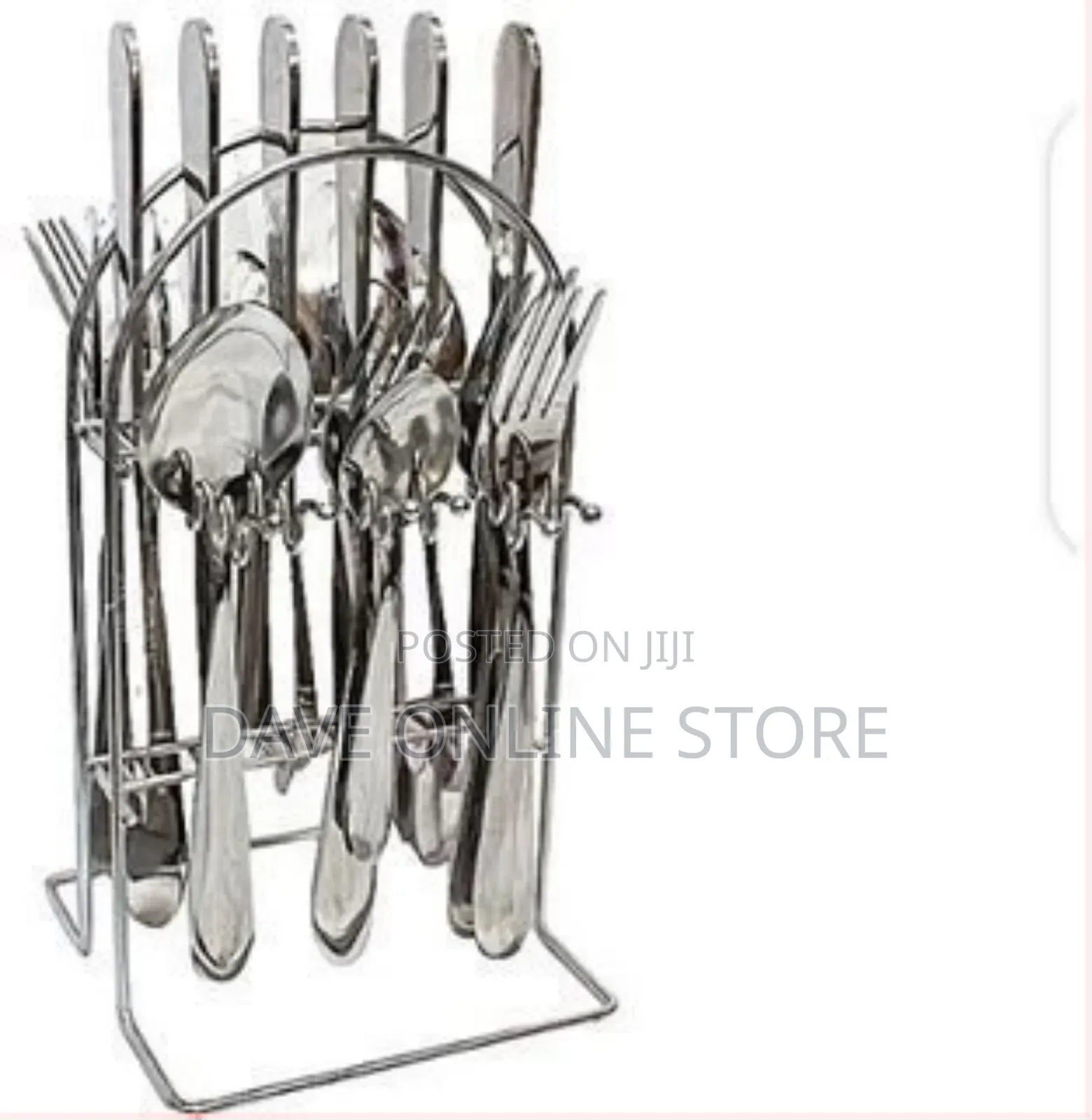 49pc Ceramic Plates Cups Cutlery Set- White