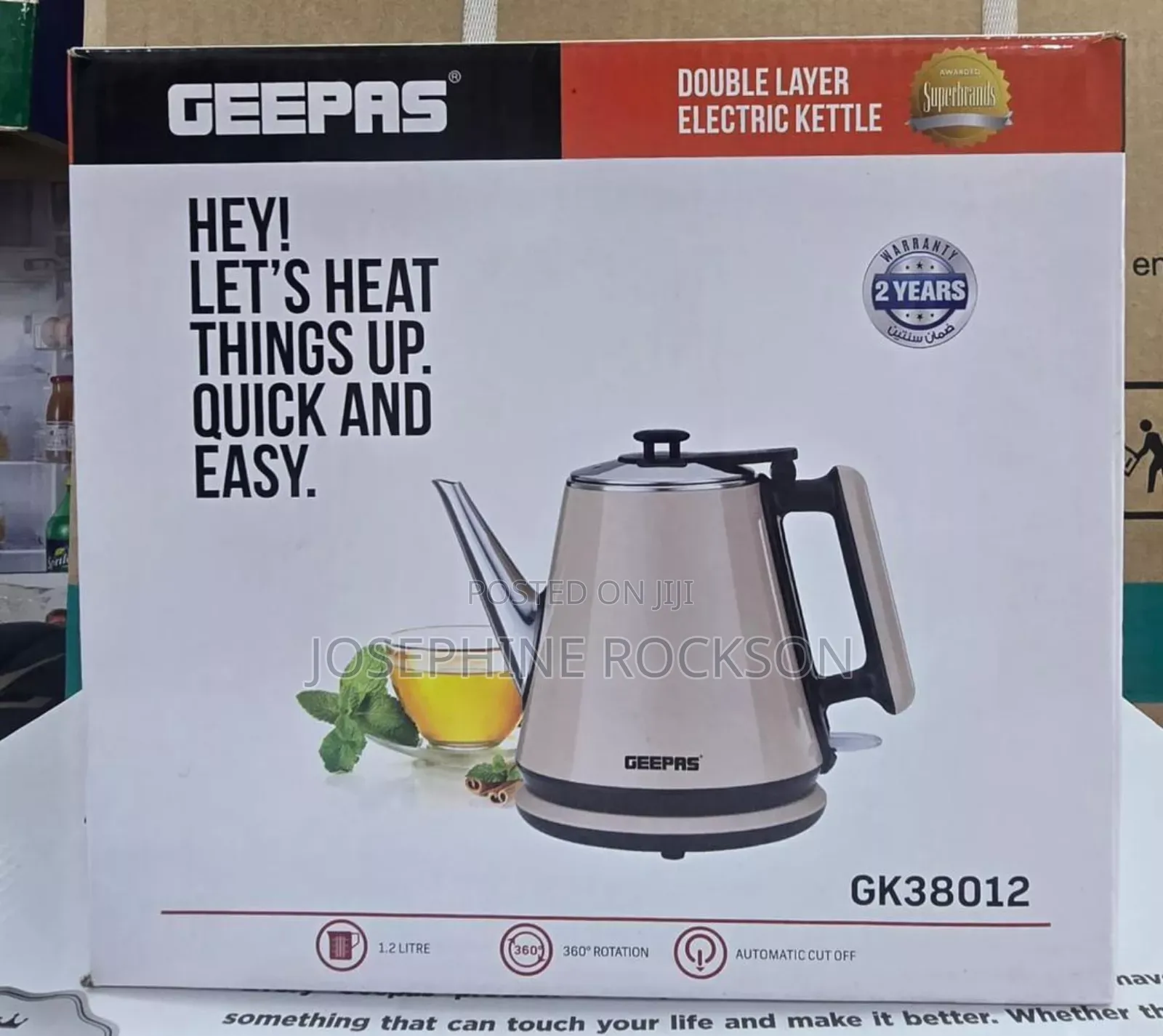 1.5 Litres Geepas Electric Kettle
