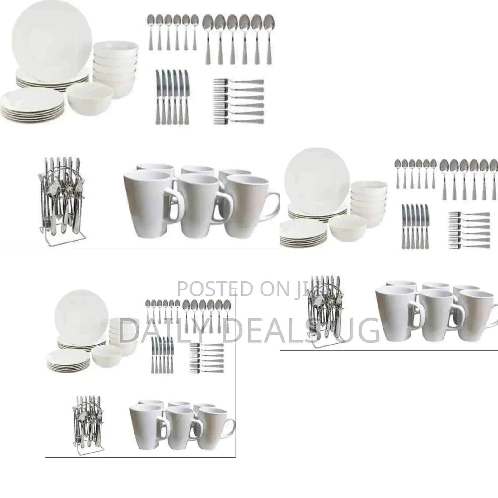White Dinner Set
