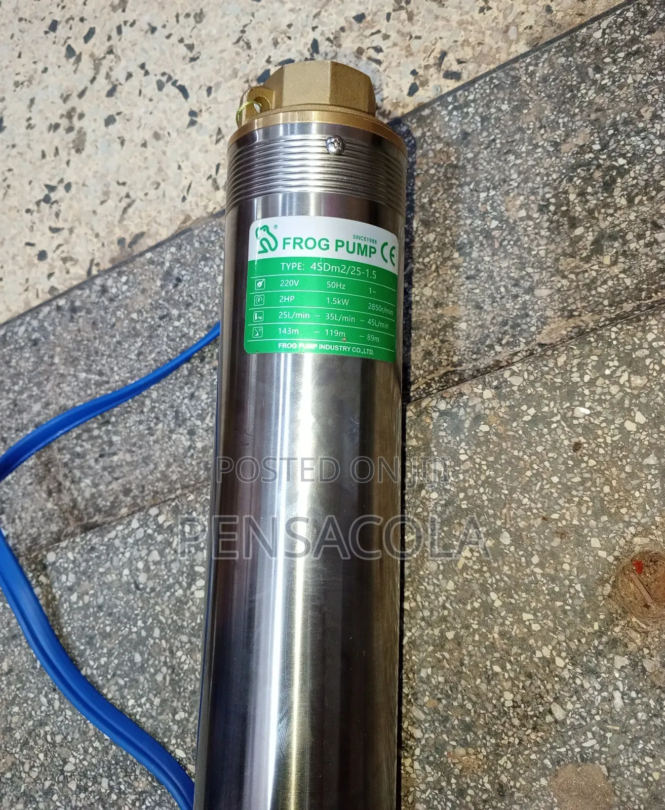 143m(472feet) Frog Water Pump