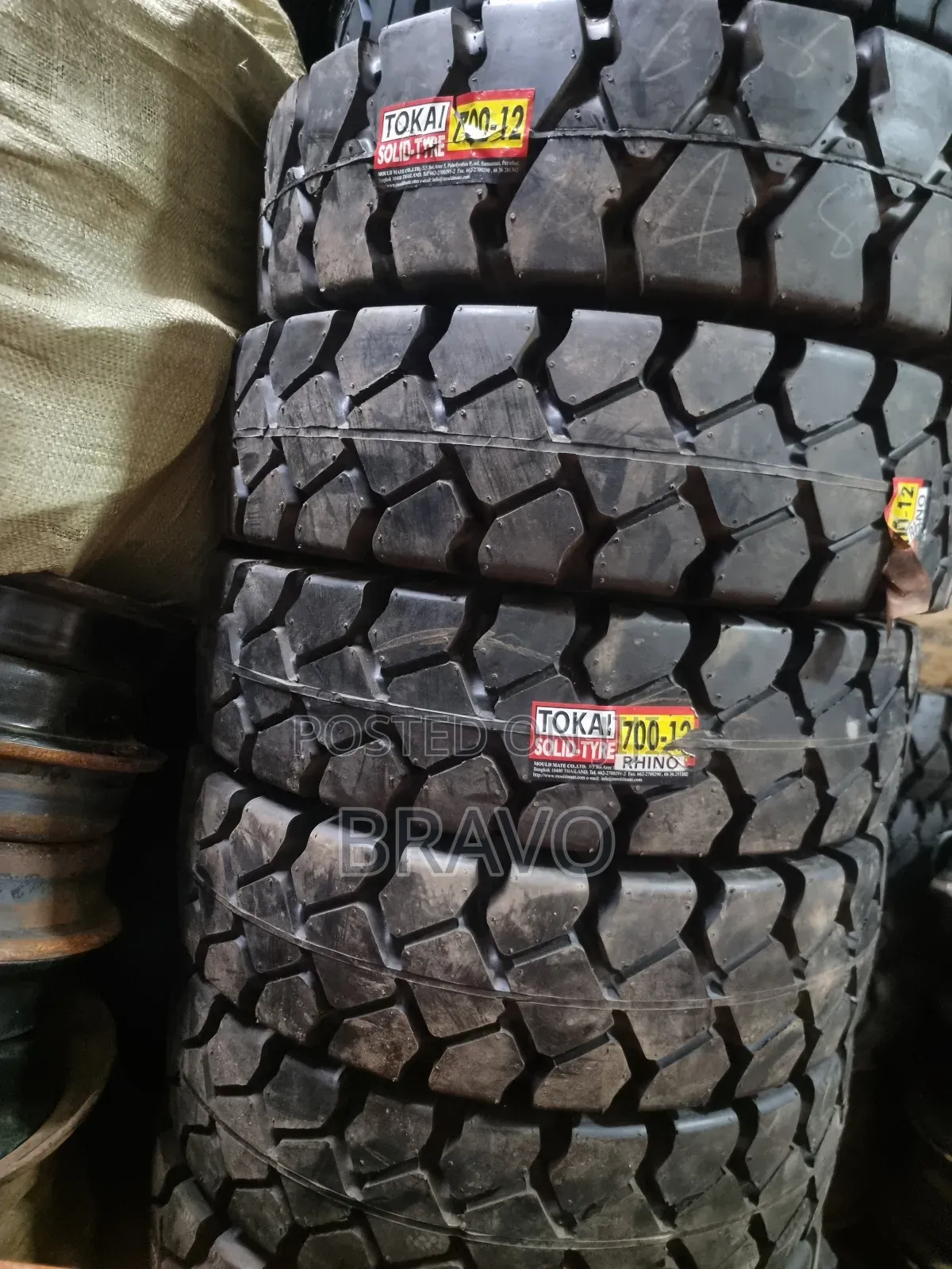 700-12 Tokai Solid Tyres for Forklift.