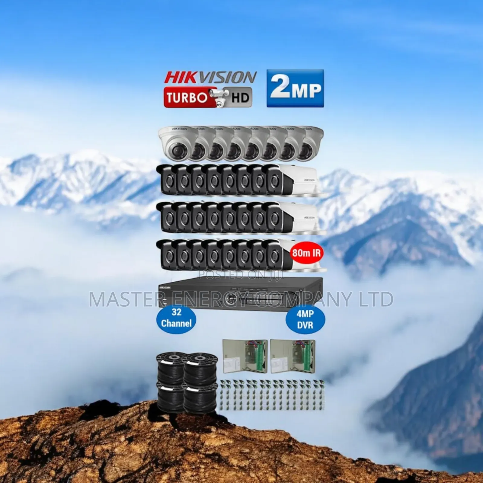 32 Channel 2mp CCTV Cameras Full Kit Colorvu Khuih